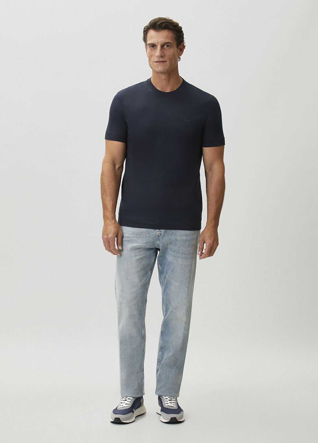 Boss Regular Fit Lacivert T-shirt görsel 2