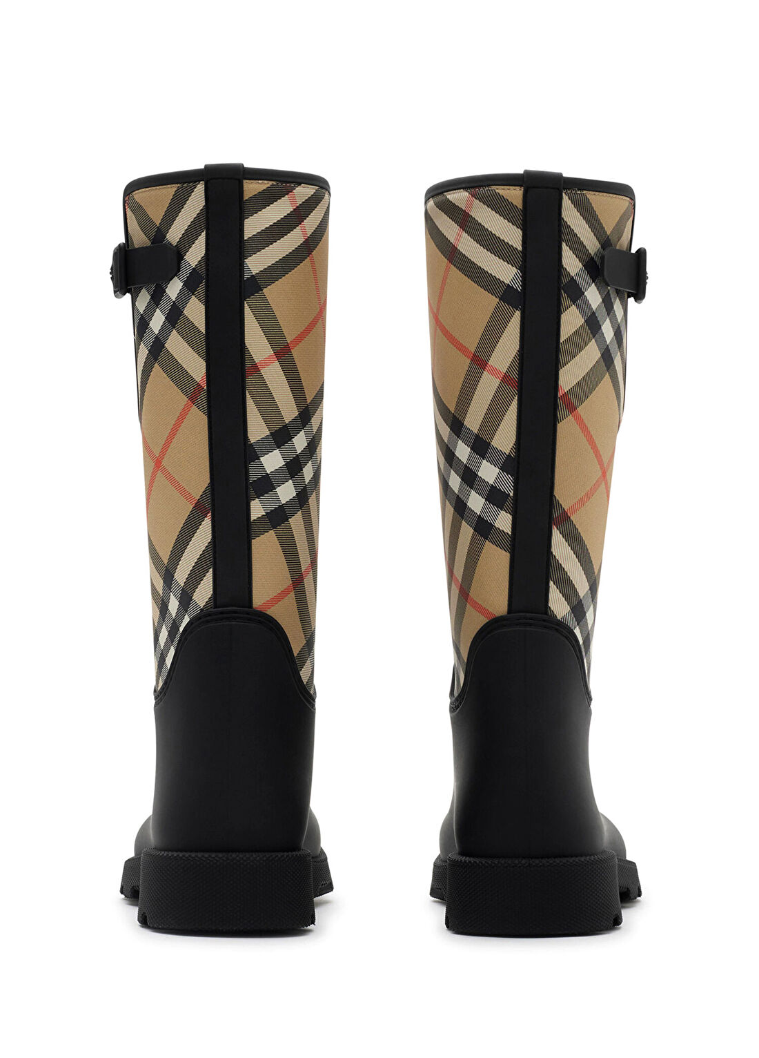Burberry Rubber Marsh Stamp High Siyah Kadın Bot görsel 3