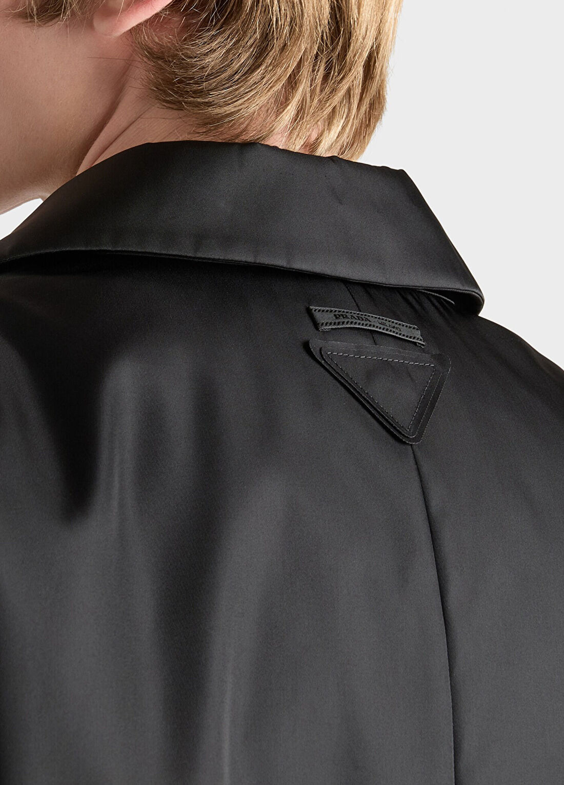 Prada Siyah Re-Nylon Erkek Palto görsel 4