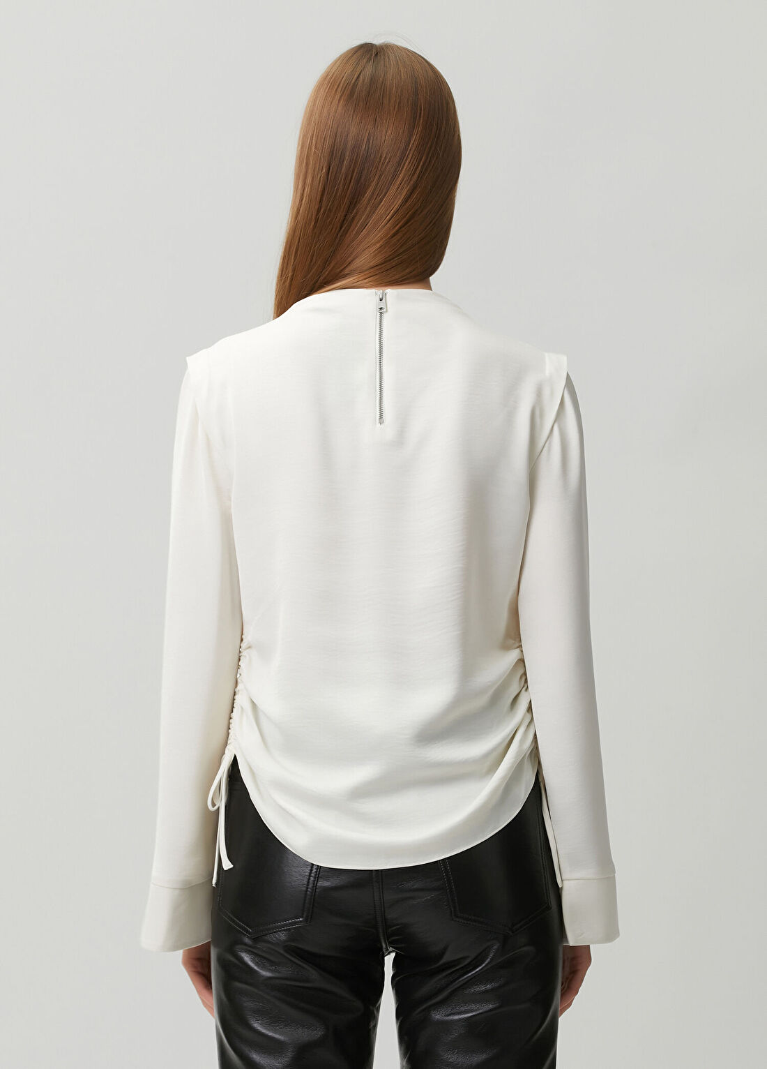 AllSaints Leslie Beyaz Bluz görsel 4