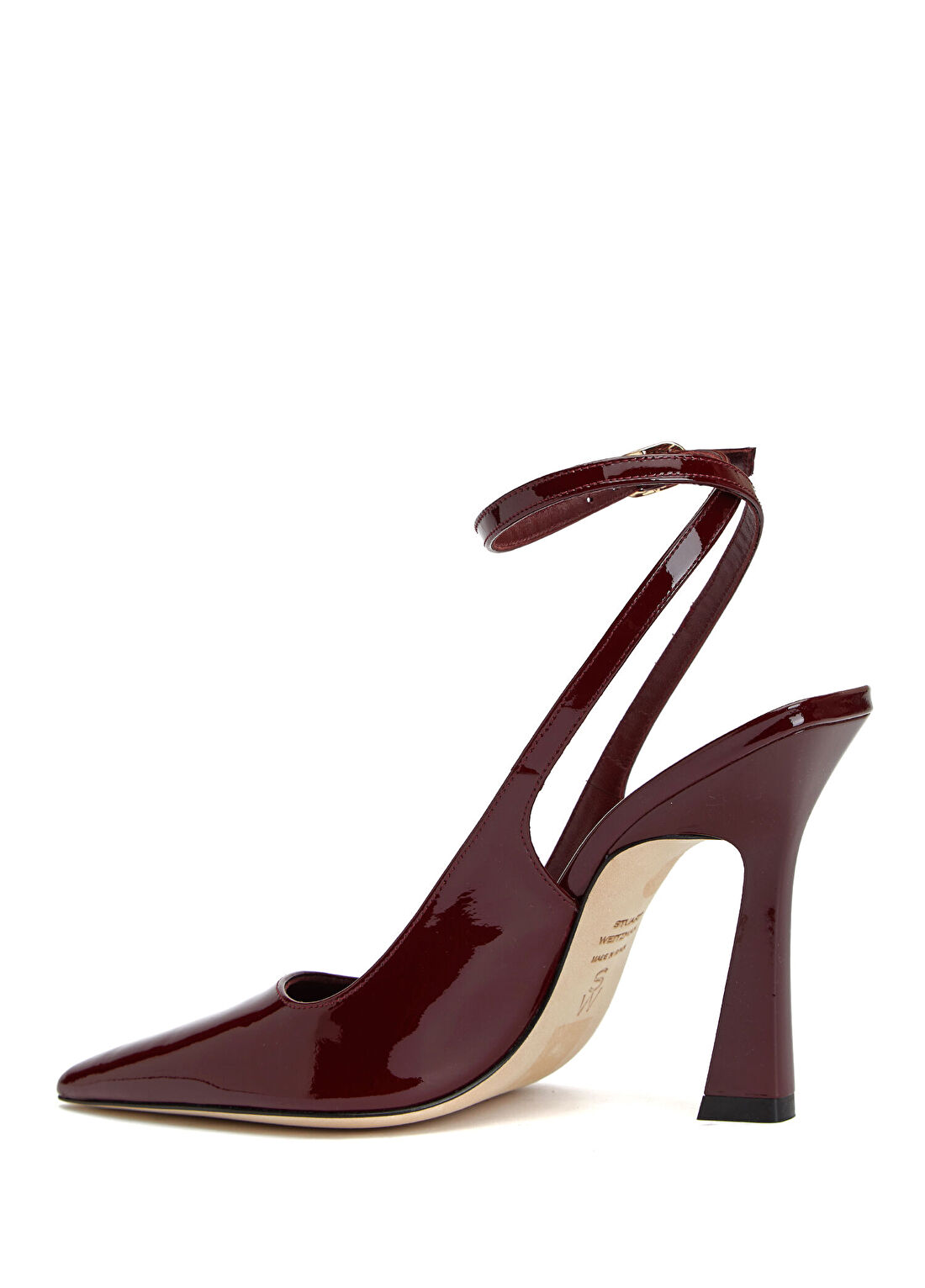 Stuart Weitzman Vinnie Bordo Topuklu Ayakkabı görsel 3