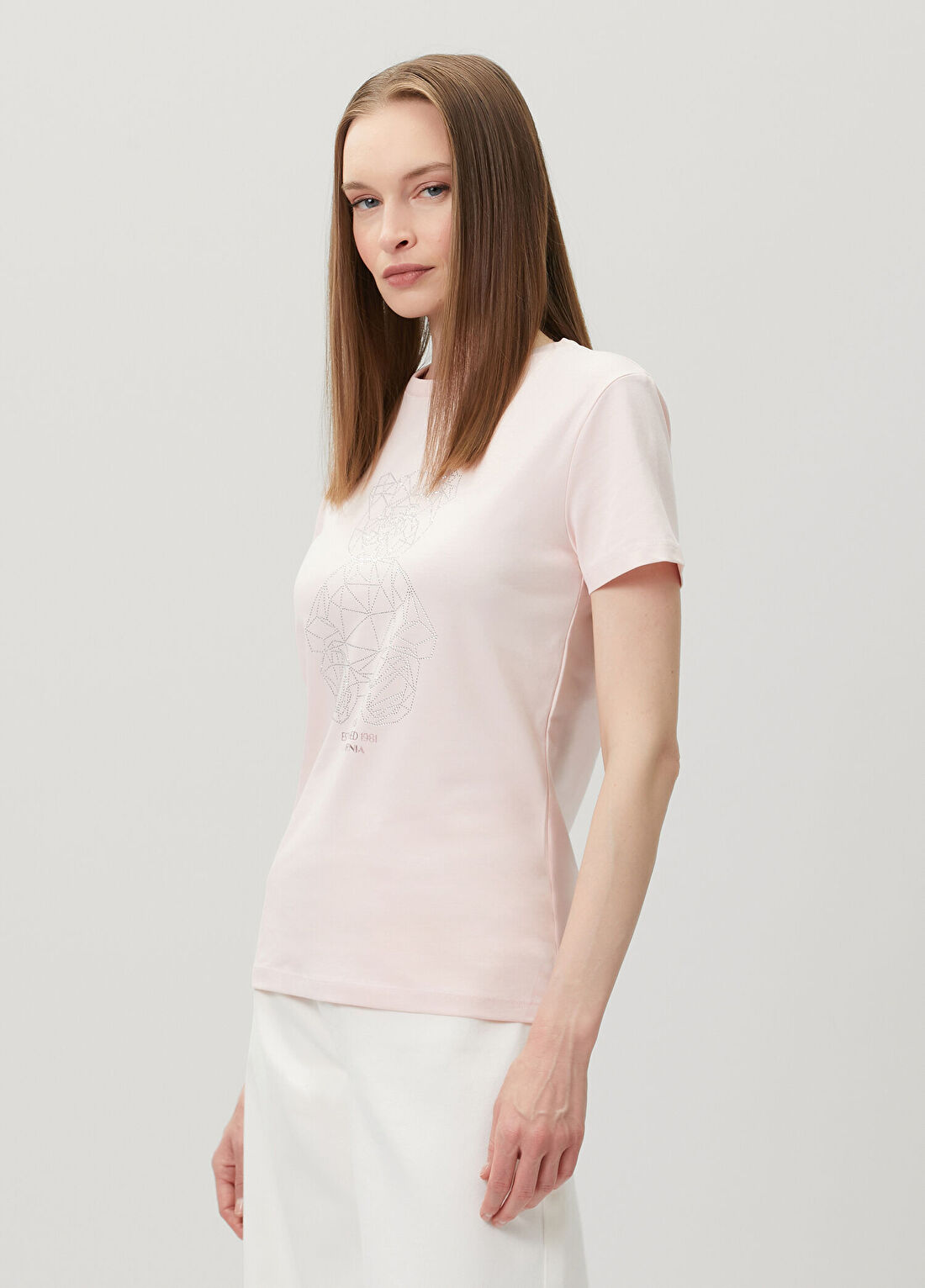 Guess Romy Pembe Aktif Regular Fit T-shirt