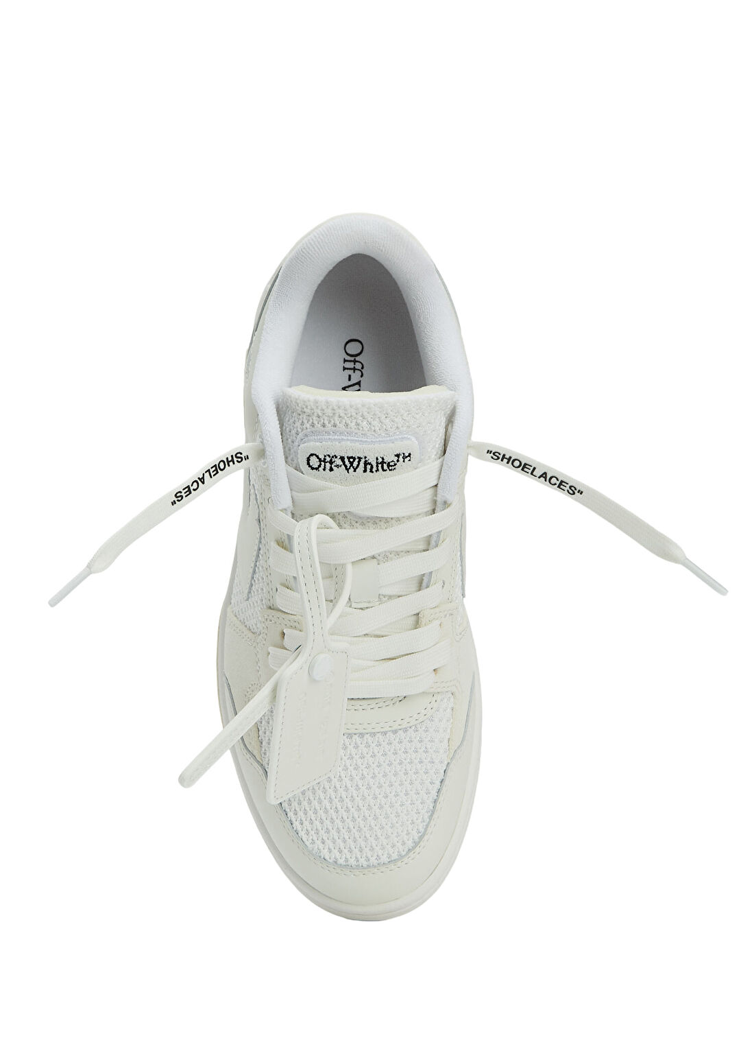 Off-White Out Of Office Beyaz Kadın Deri Sneaker görsel 4
