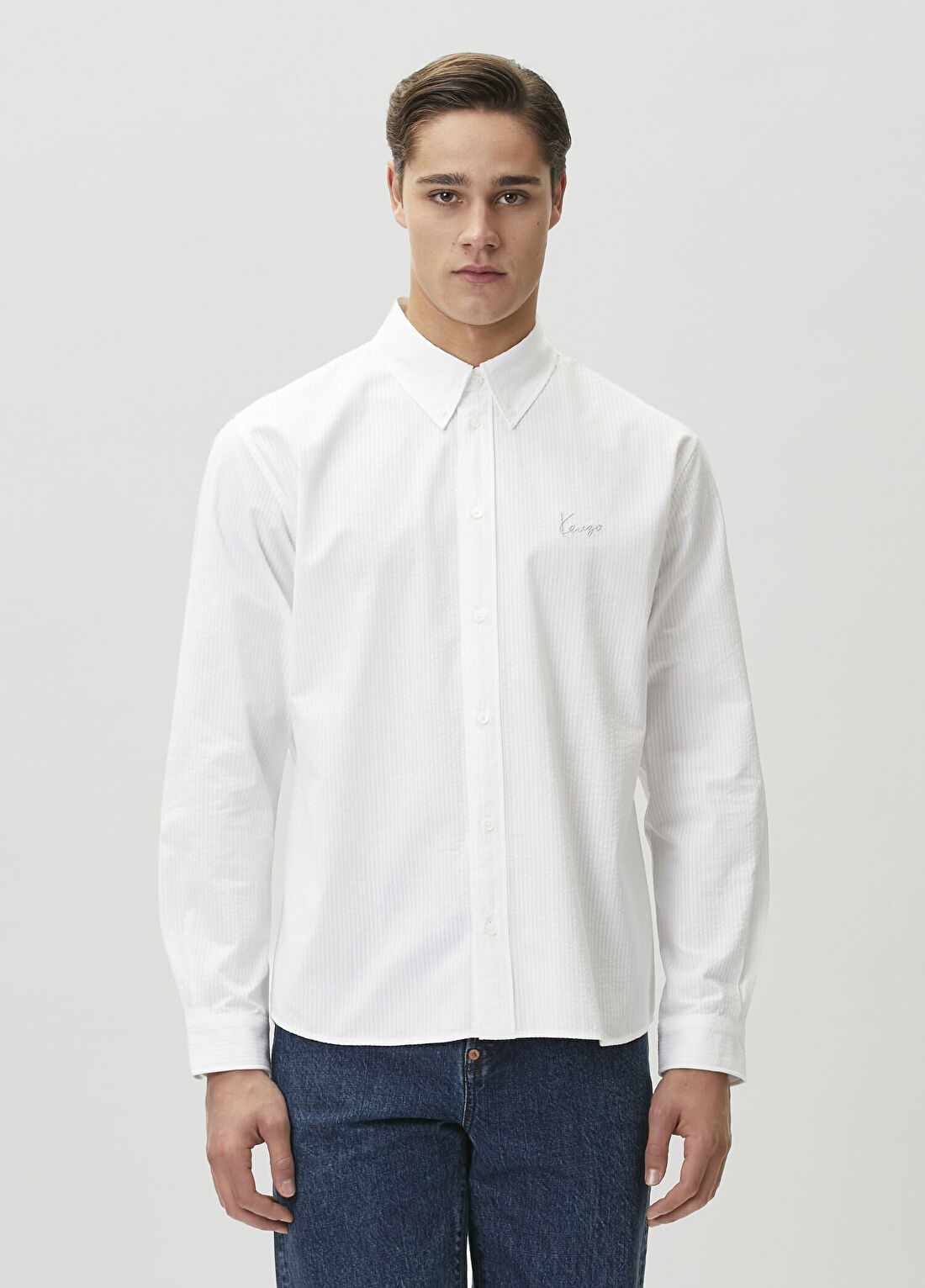Kenzo Signature Beyaz Gömlek