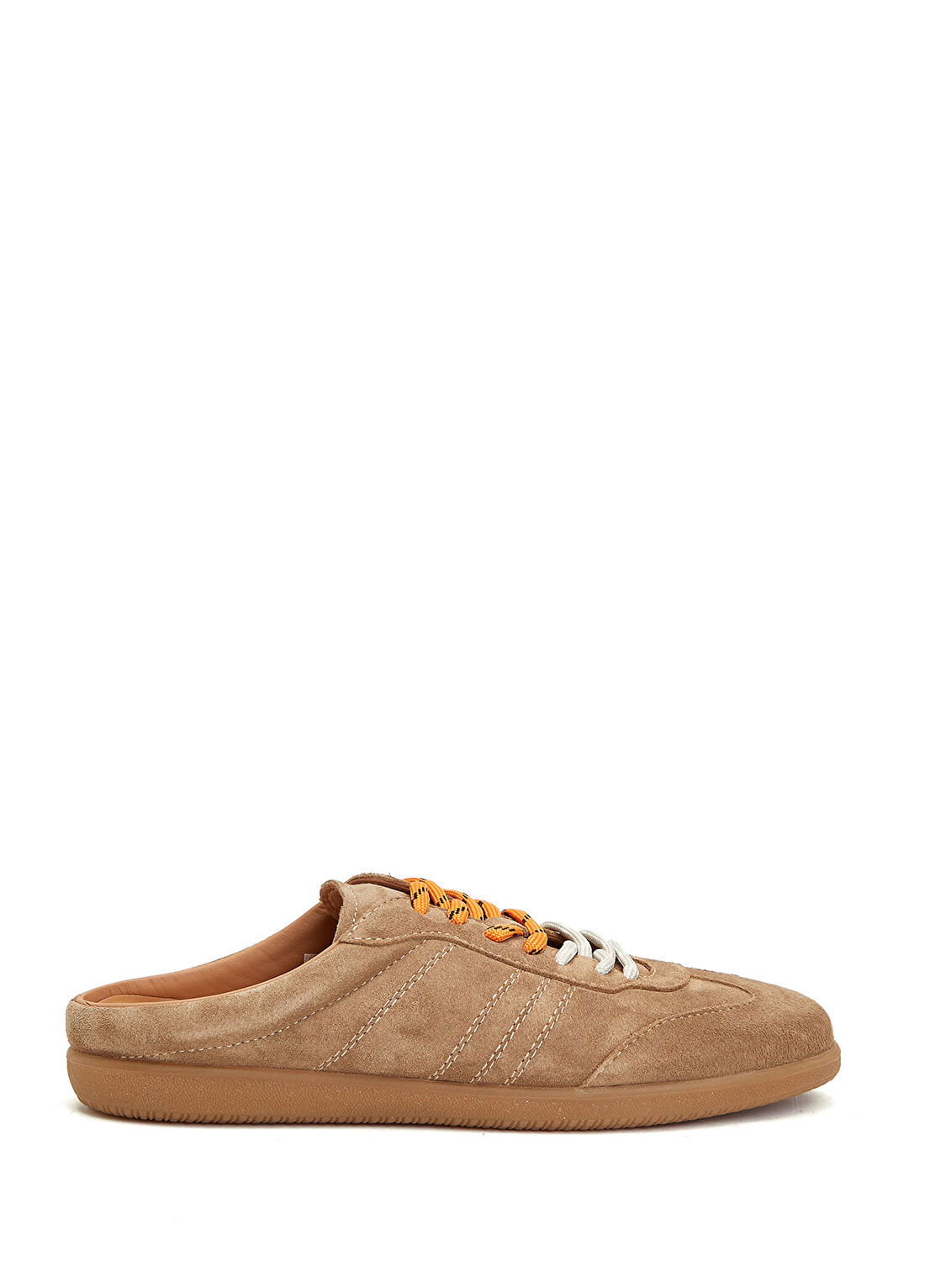 Divarese Bej Sneaker Görünümlü Kadın Deri Terlik görsel 2