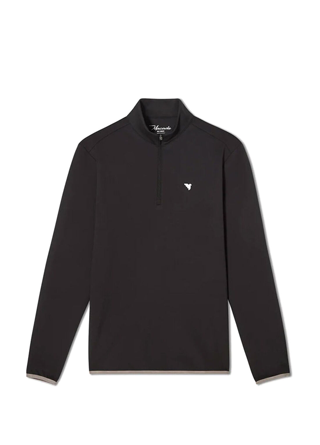 Macade Golf Therma Siyah Yarım Fermuarlı Spor Sweatshirt SW202101162