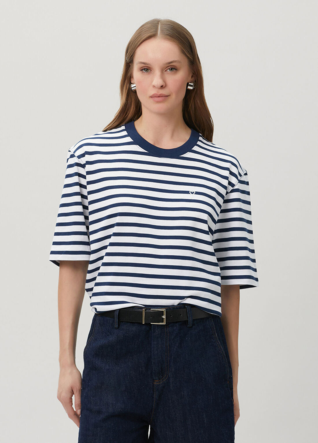 Ami Paris Lacivert Beyaz T-shirt