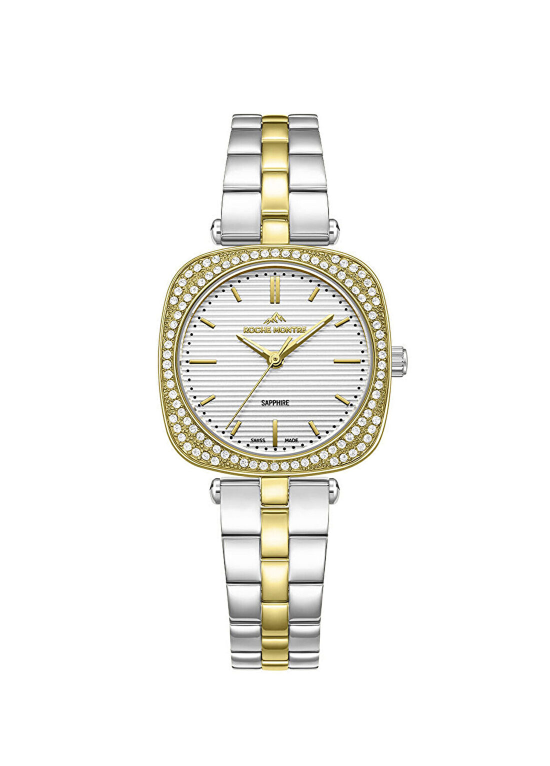 Roche Montre RML7002-02 Altın Rengi Metalik Gri Çelik Kadın Kol Saati