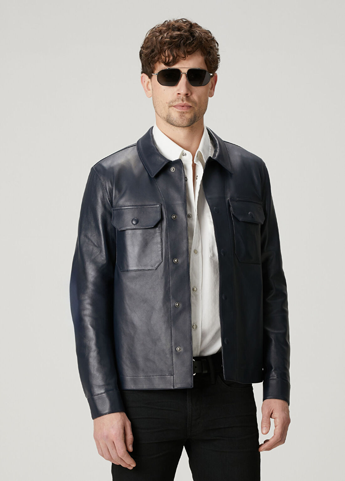 Tom Ford Lacivert Deri Mont