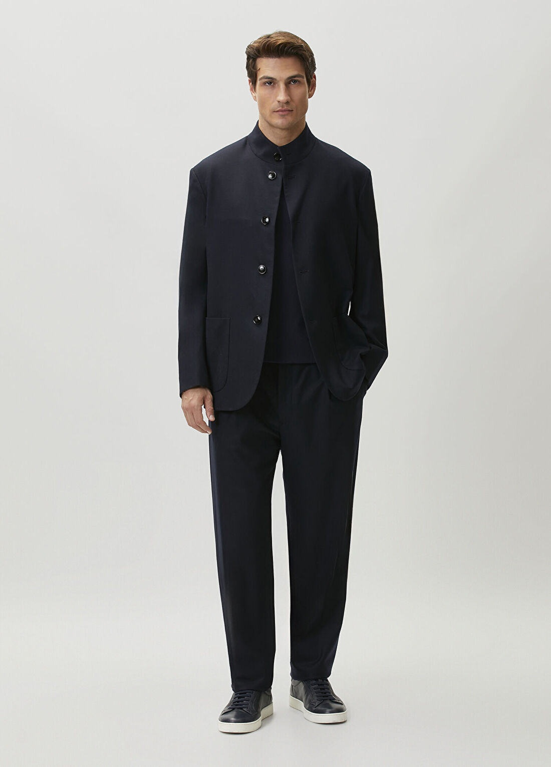 Giorgio Armani Lacivert Kaşmir Pantolon