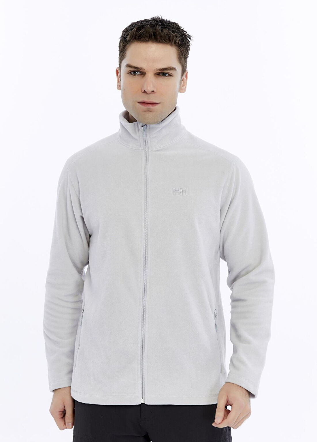 Helly Hansen Grey Fog Fermuarlı Erkek Polar Ceket