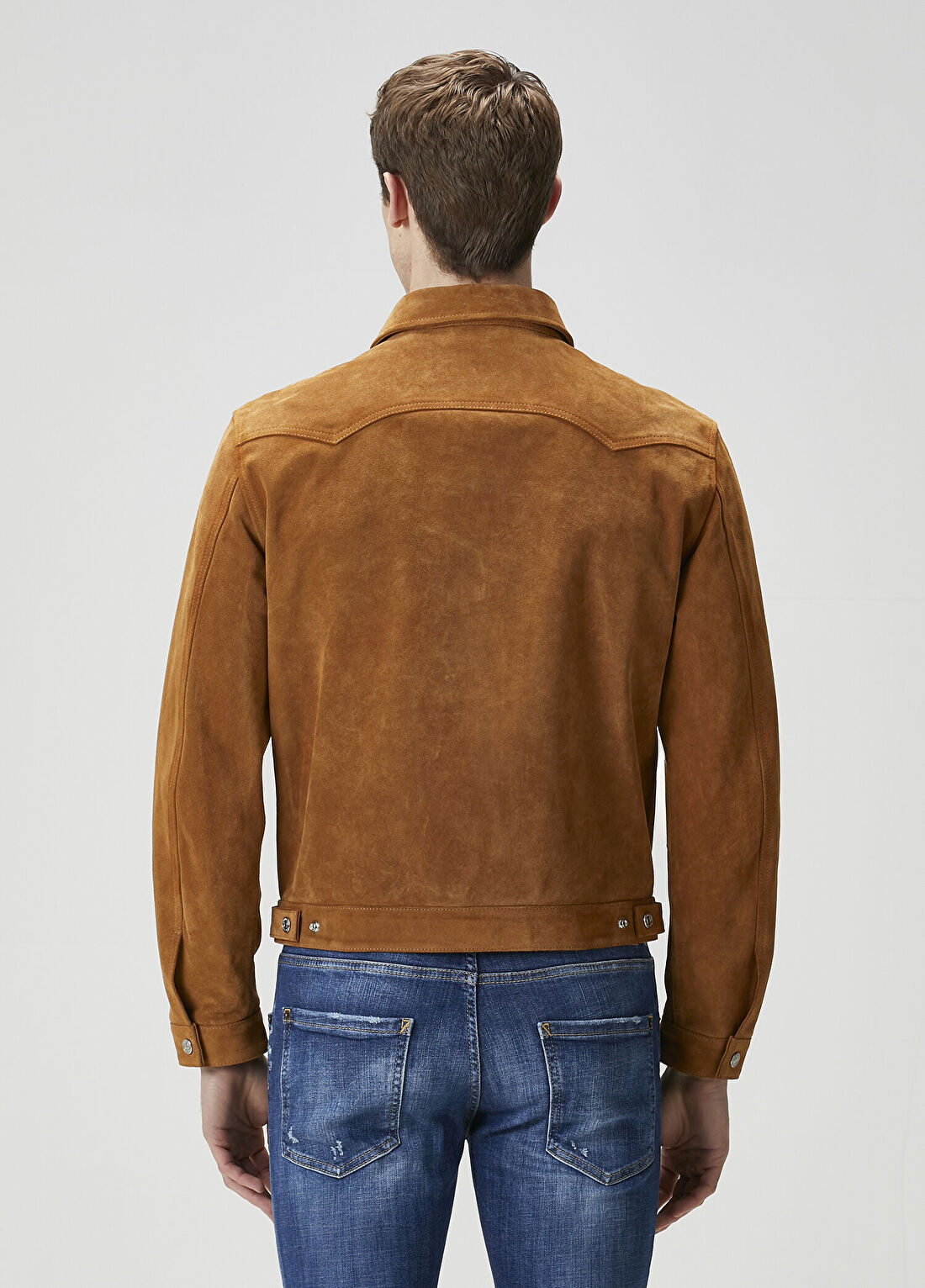 Dsquared2 Taba Boxy Süet Ceket görsel 4