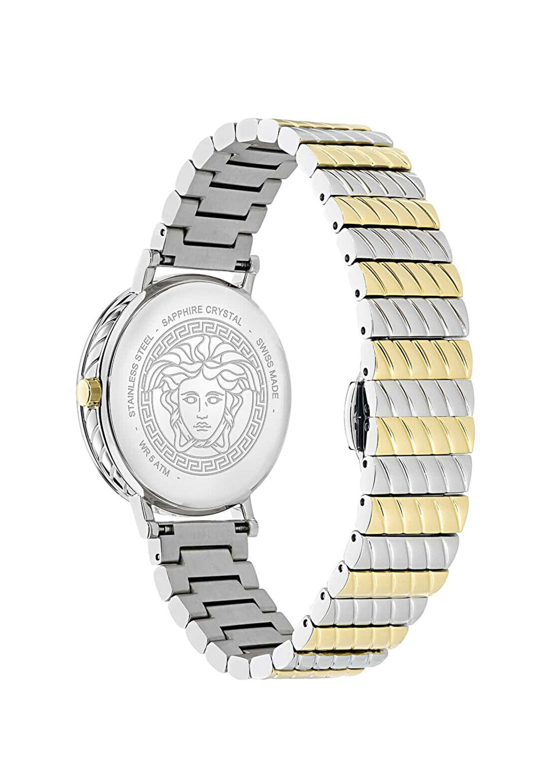 Versace VRSCVE0O00225 Altın Rengi Metalik Gri Çelik Kadın Kol Saati görsel 3