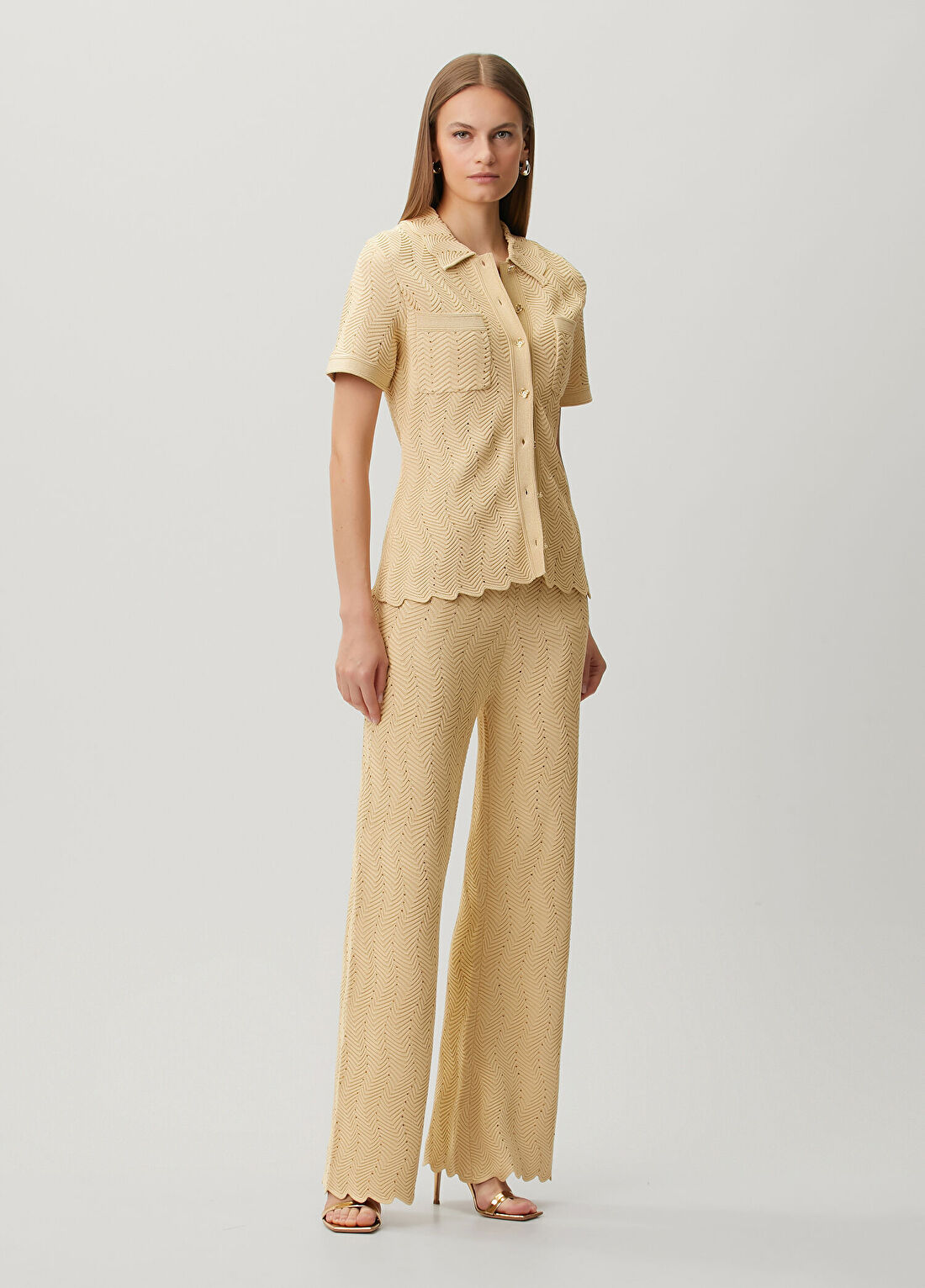 Sandro Lolame Gold Pantolon