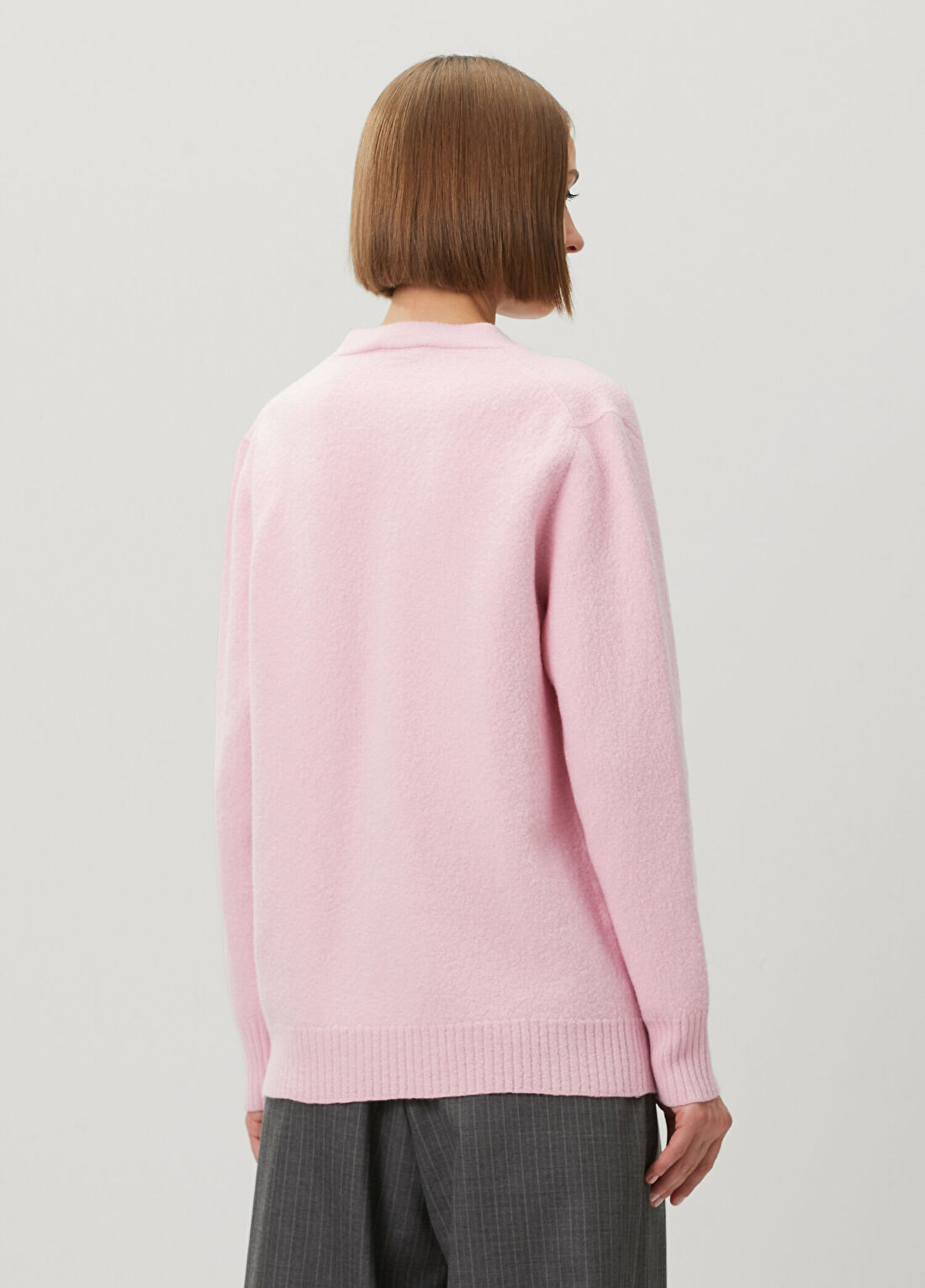 Jil Sander Pembe Yün Hırka görsel 4