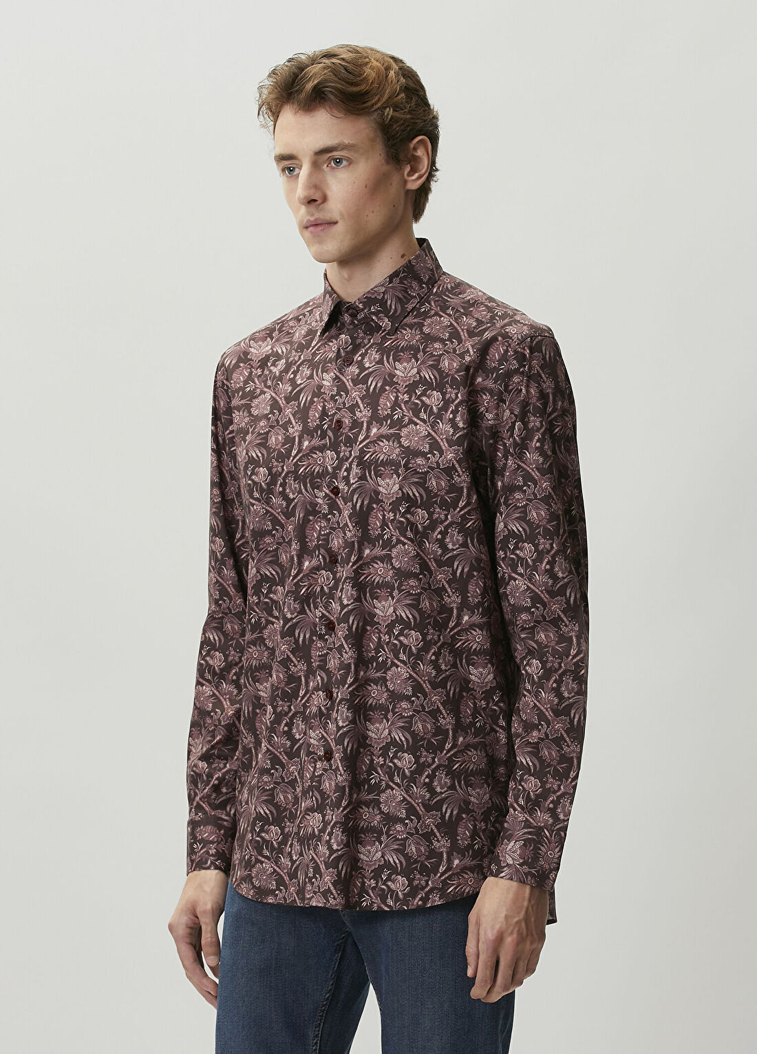 Etro Bordo Gömlek görsel 3