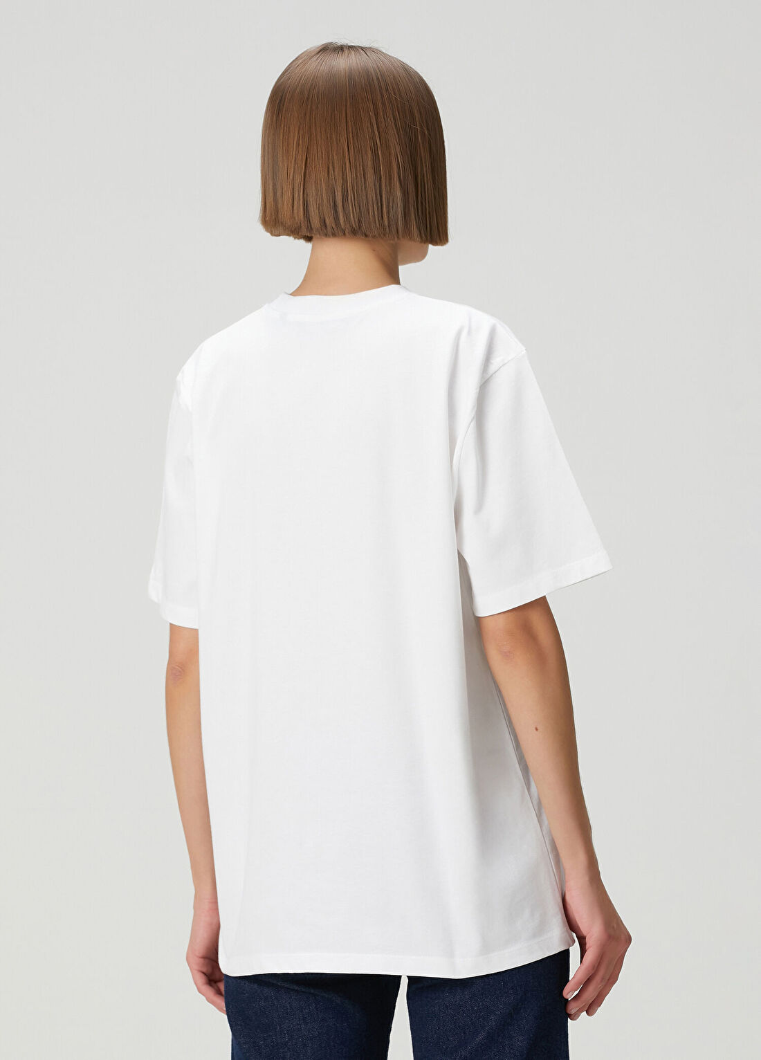 Rotate Casual Beyaz T-shirt görsel 4