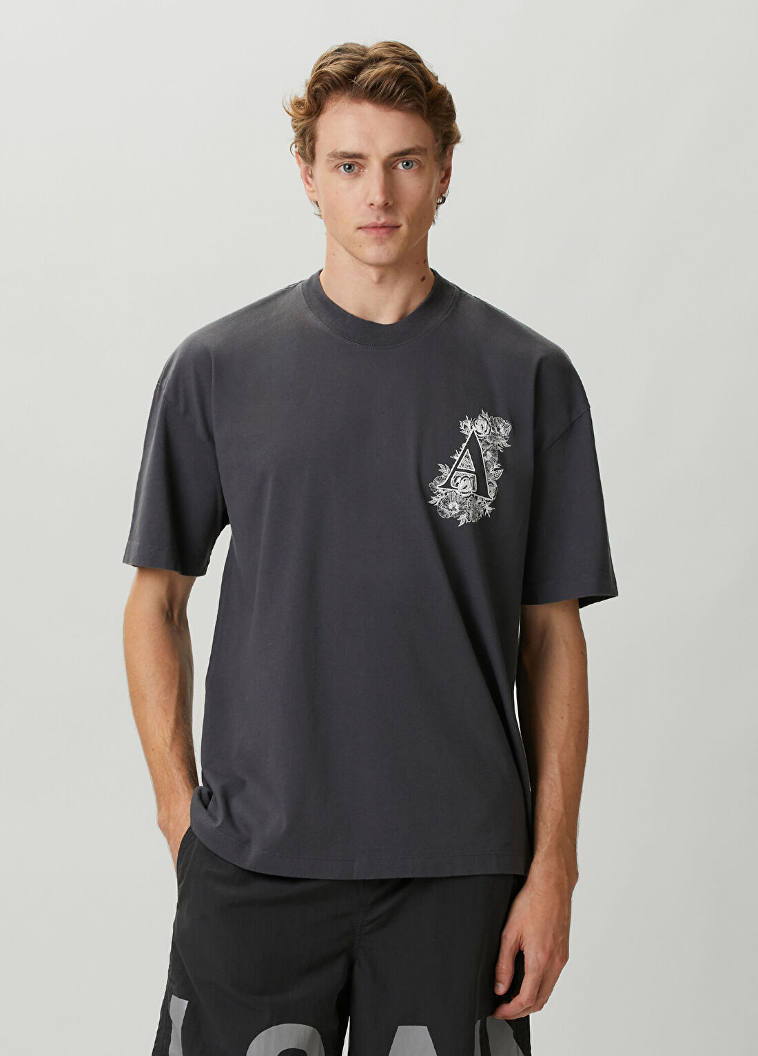 AllSaints Anthos Siyah T-shirt