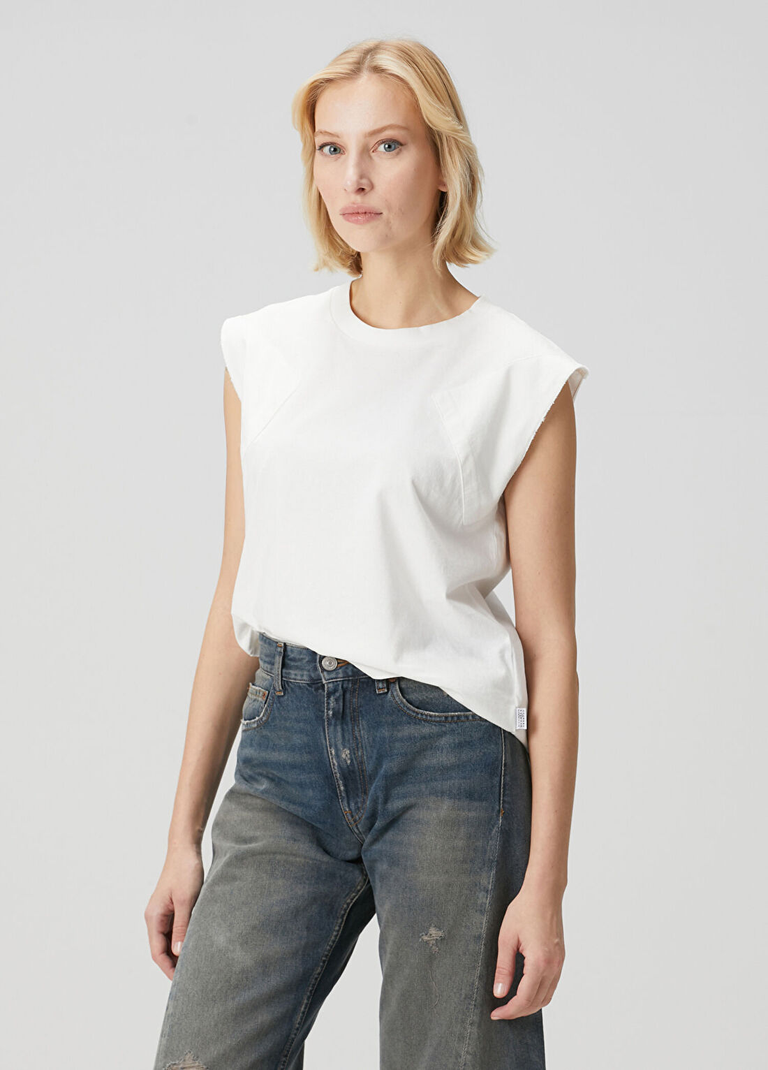 MM6 Maison Margiela Beyaz T-shirt görsel 3