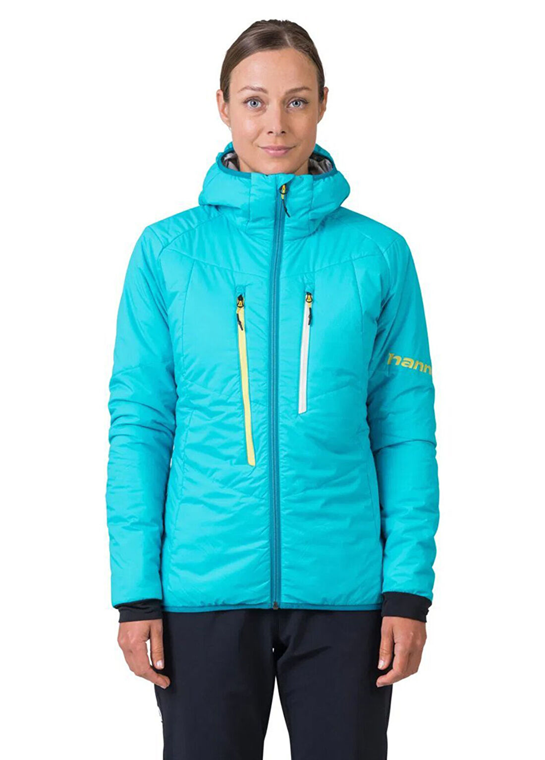 Hannah Gabby Hoody Stone Blue Kapüşonlu Kadın Outdoor Ceket görsel 3
