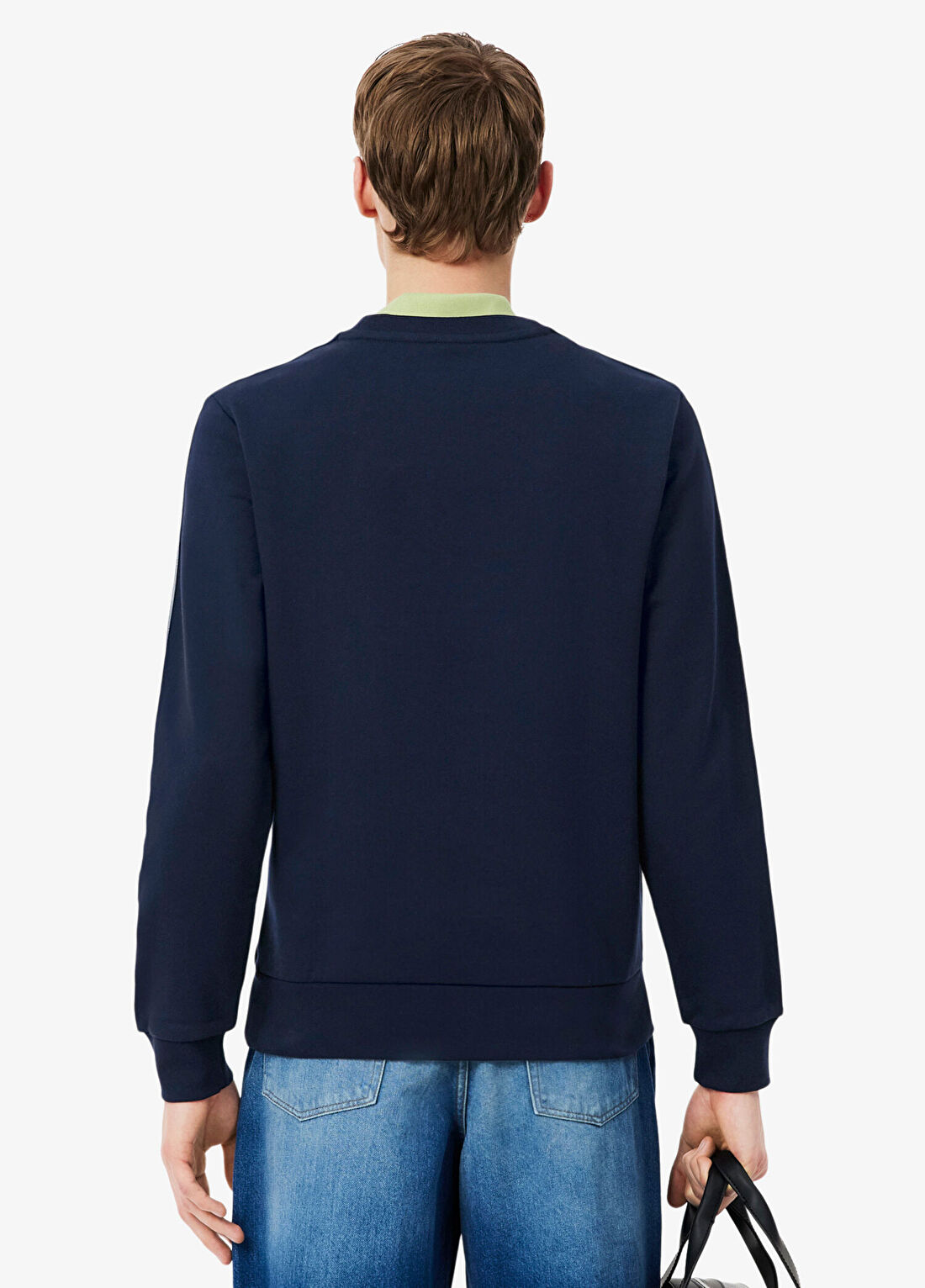 Lacoste Lacivert Bisiklet Yaka Classic Fit Erkek Sweatshirt görsel 3