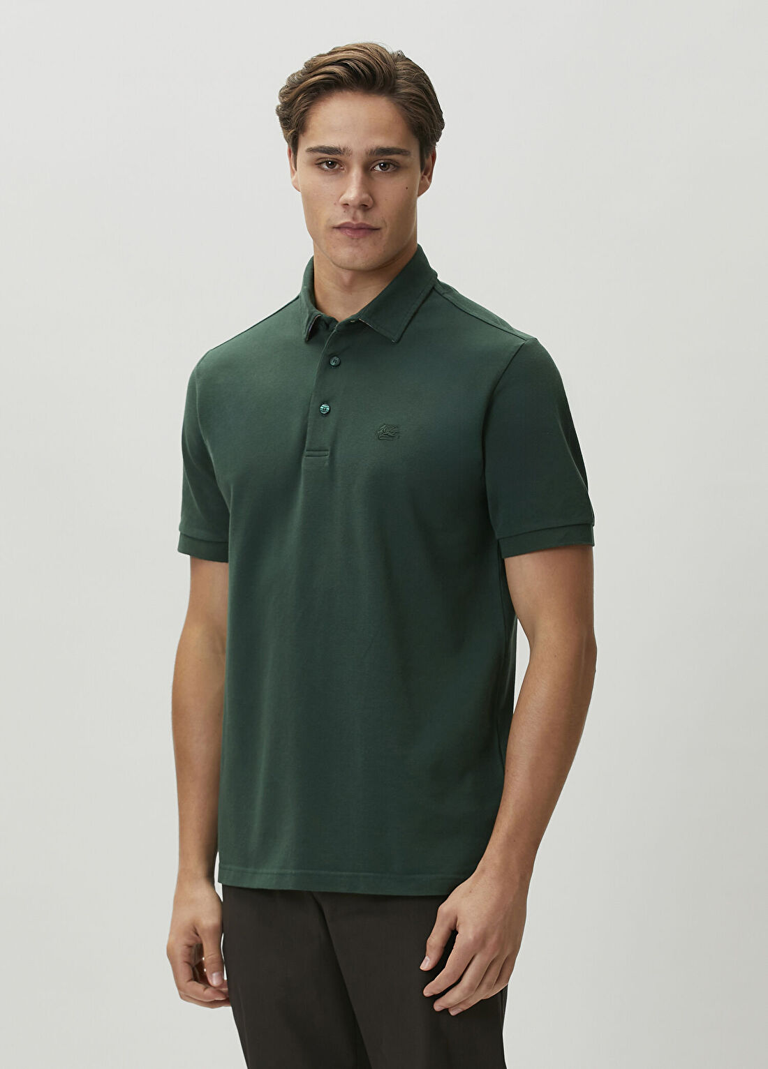 Etro Yeşil Polo T-shirt görsel 3