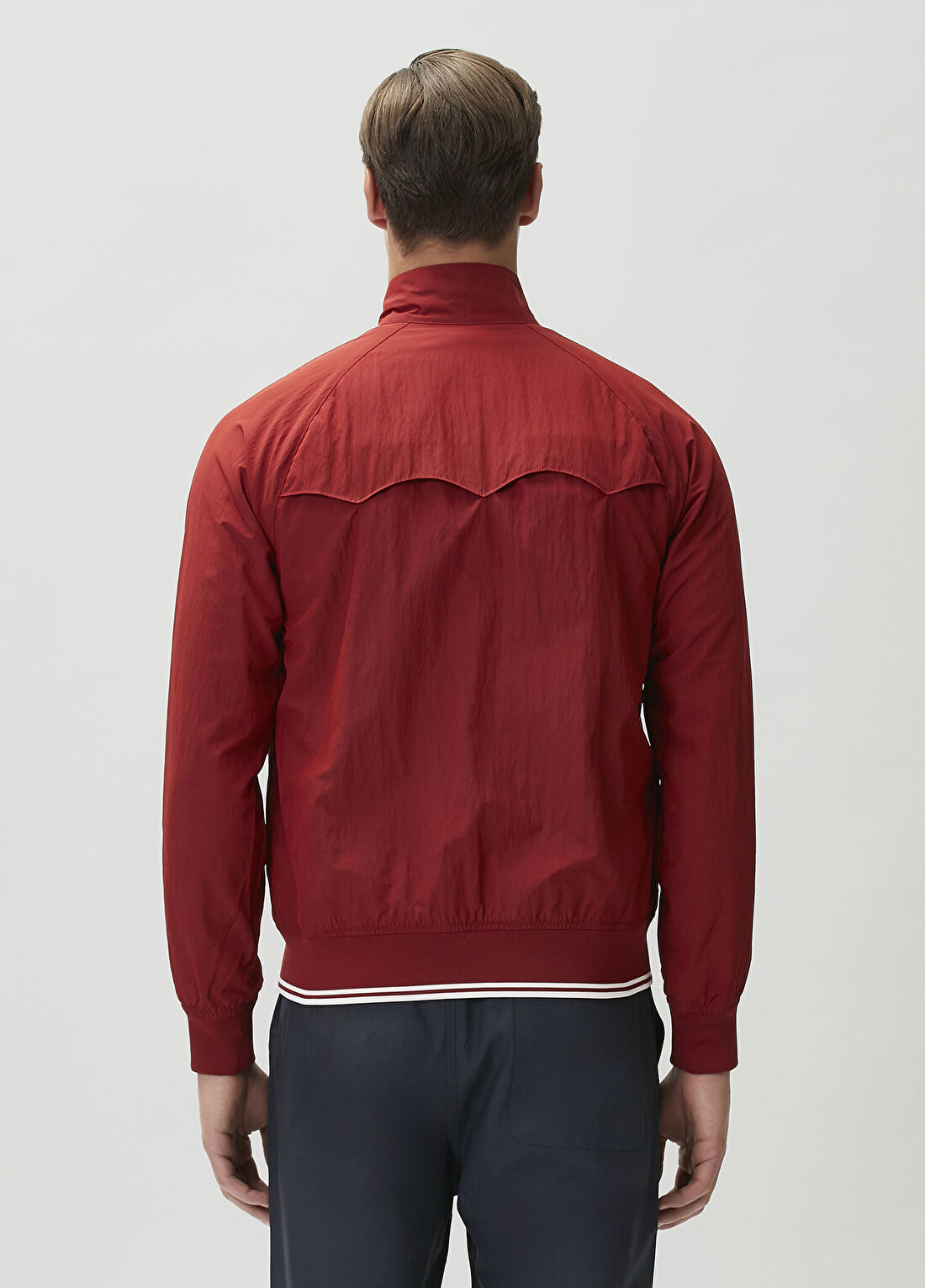 Fred Perry Harrington Crinkle Kırmızı Ceket görsel 4