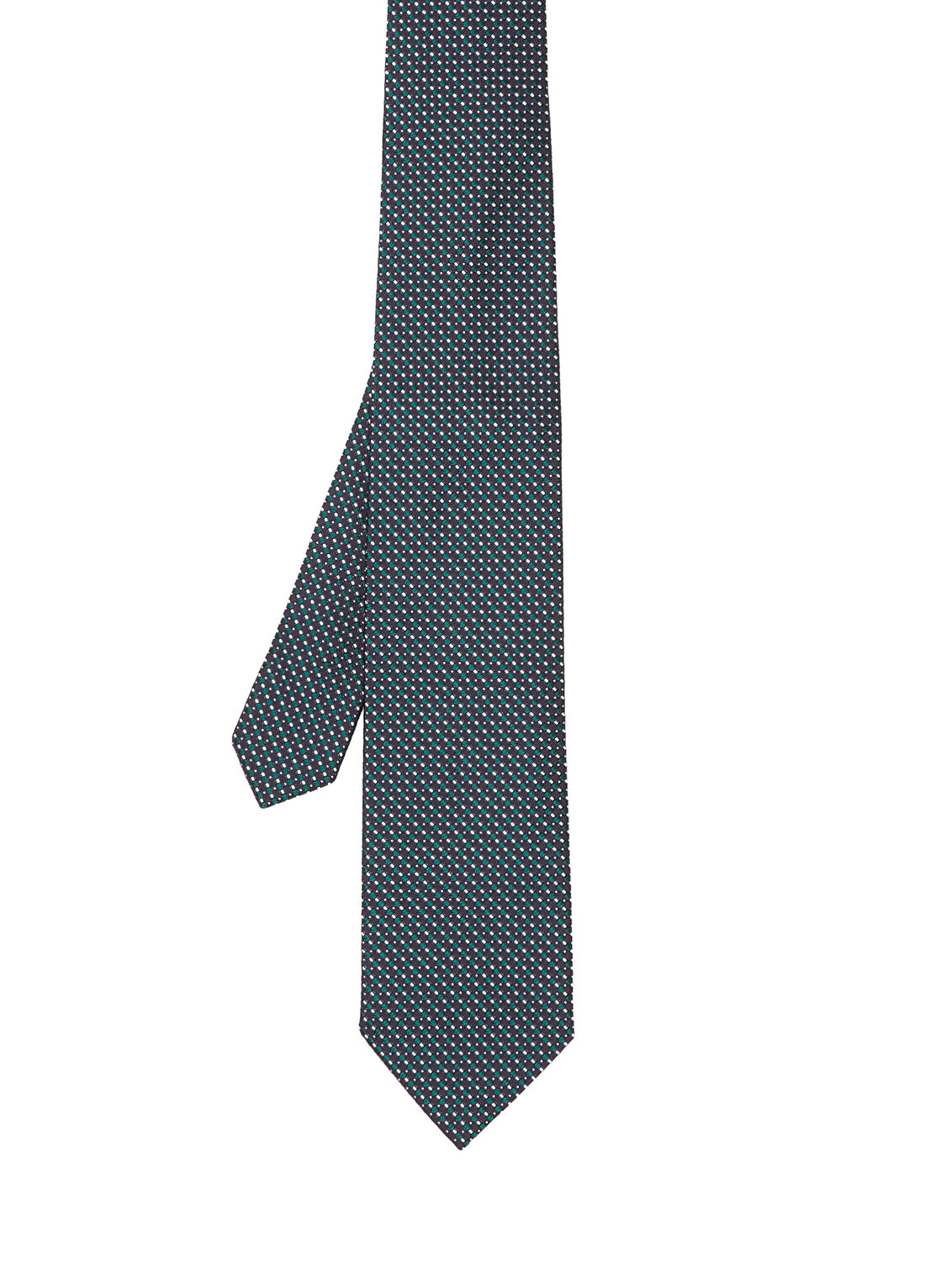 Beymen Collection Yeşil Desenli İpek Kravat