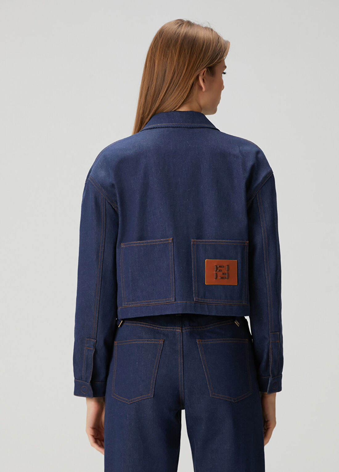 Fendi Lacivert Denim Ceket görsel 4