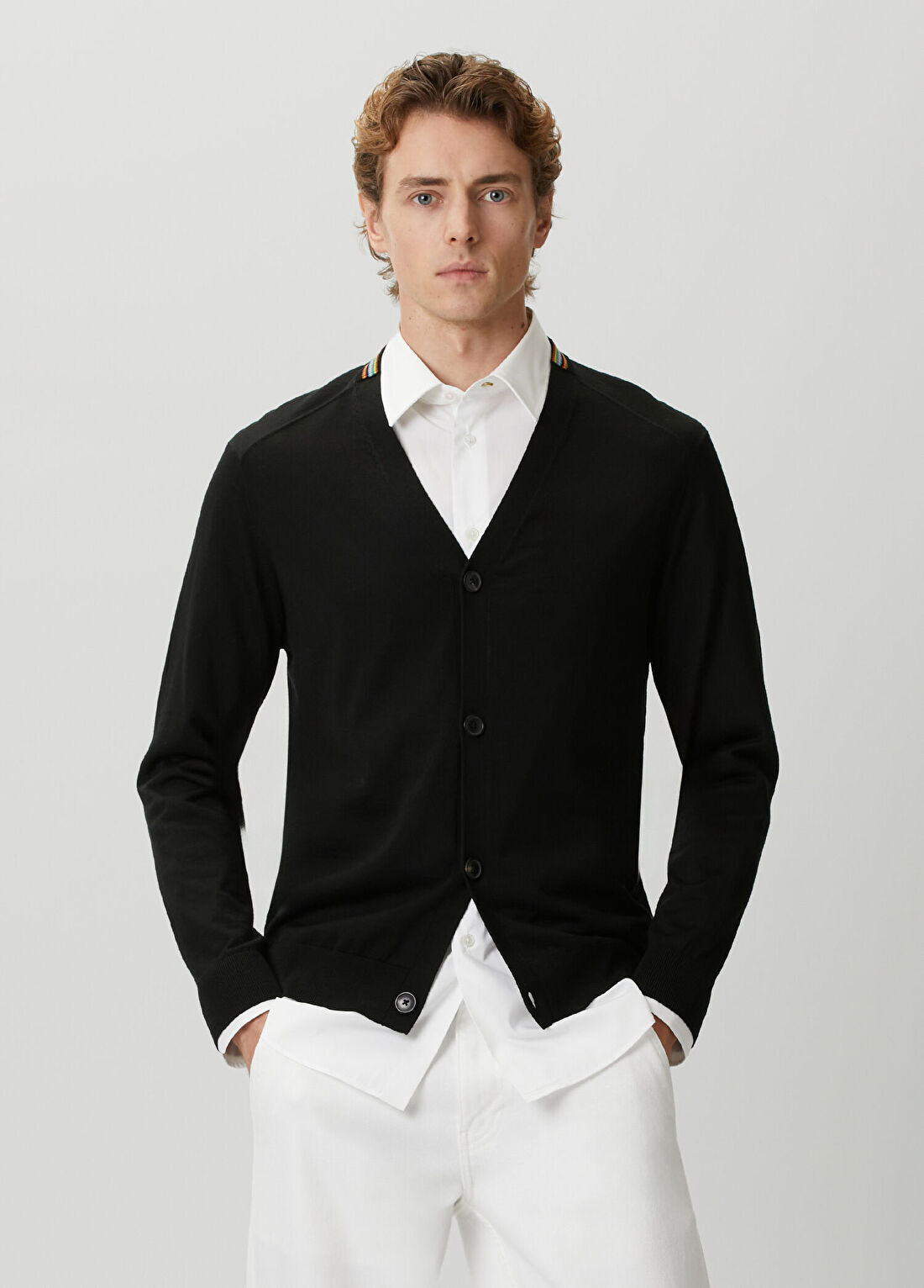 Paul Smith Siyah Merino Triko Hırka