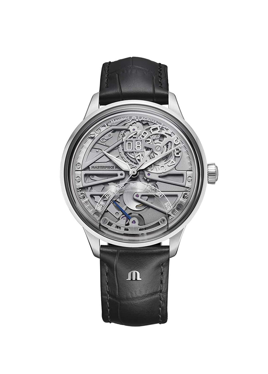 Maurice Lacroix ML-758008SS001090-2 Siyah Deri Erkek Kol Saati