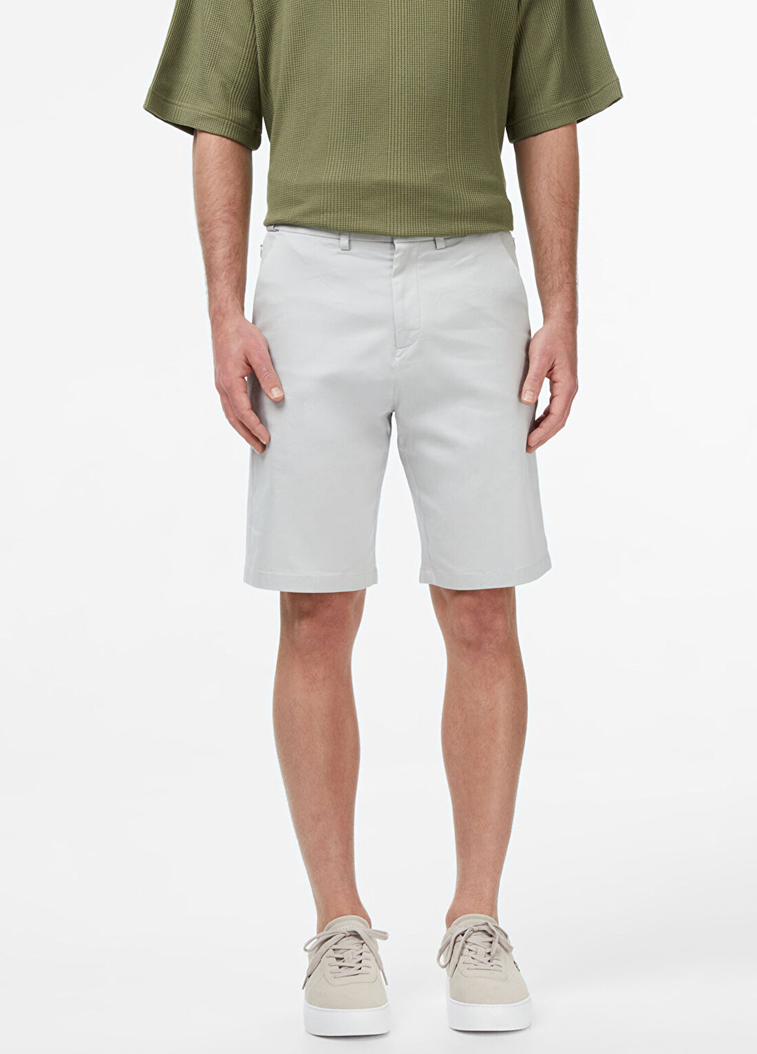 Lacoste Gri Regular Fit Erkek Bermuda Şort görsel 4