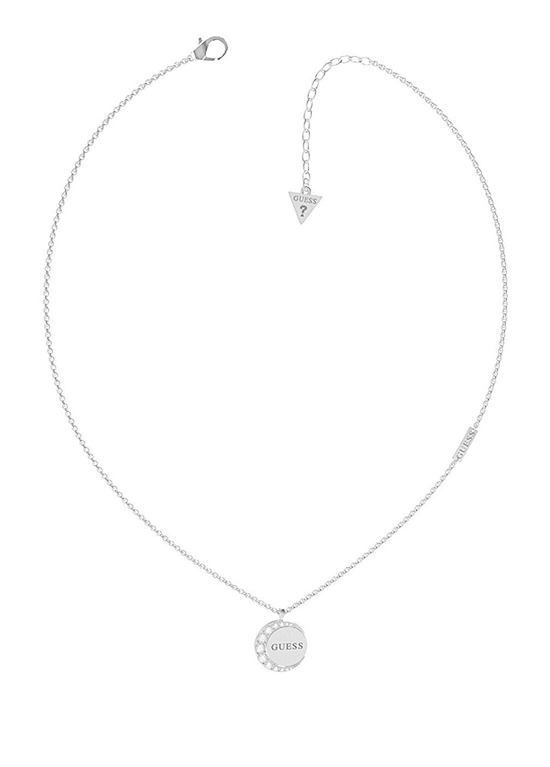 Guess JGUJUBN01189JWRHTU Metalik Gri Çelik Kadın Kolye