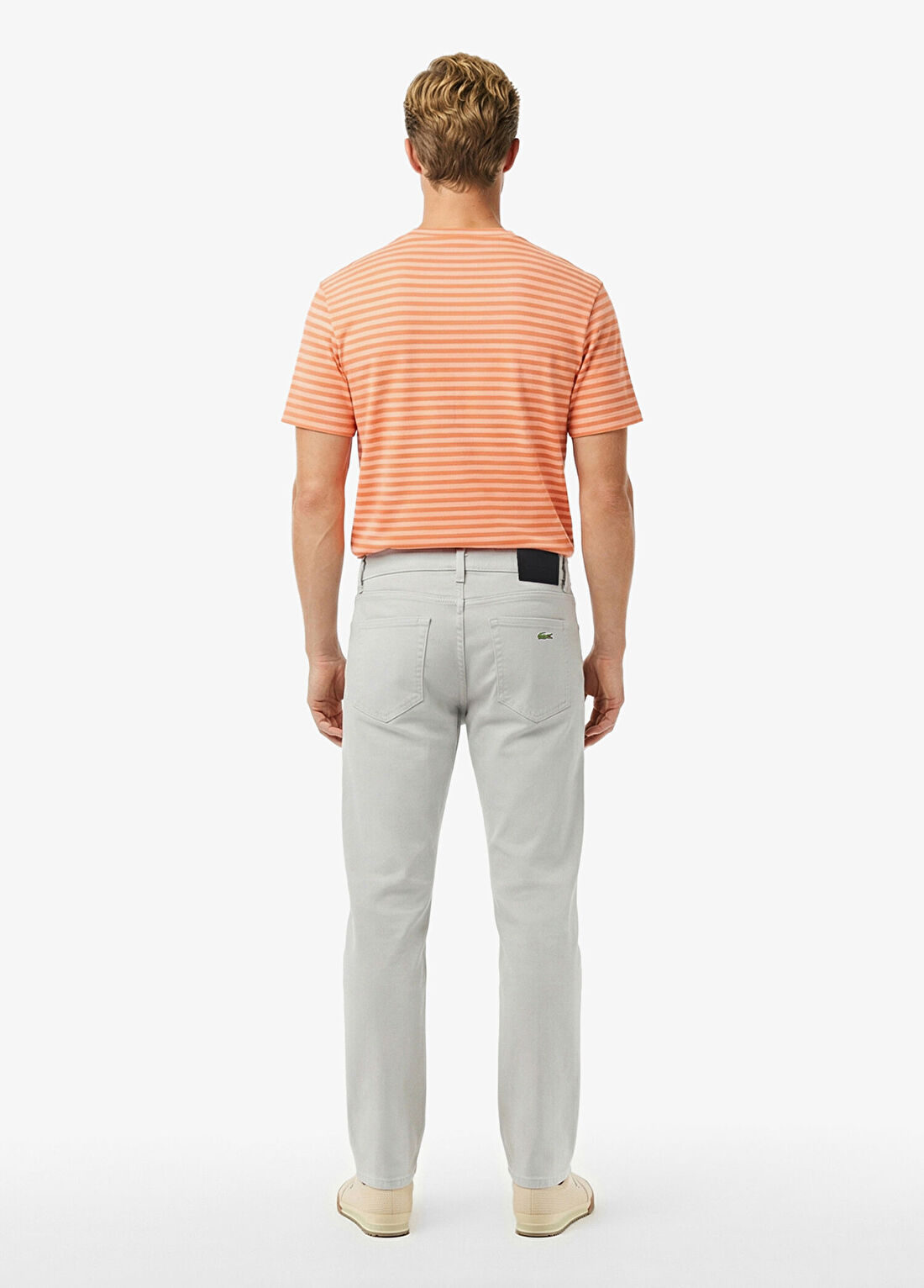 Lacoste Gri Slim Fit Erkek Jean Pantolon görsel 2