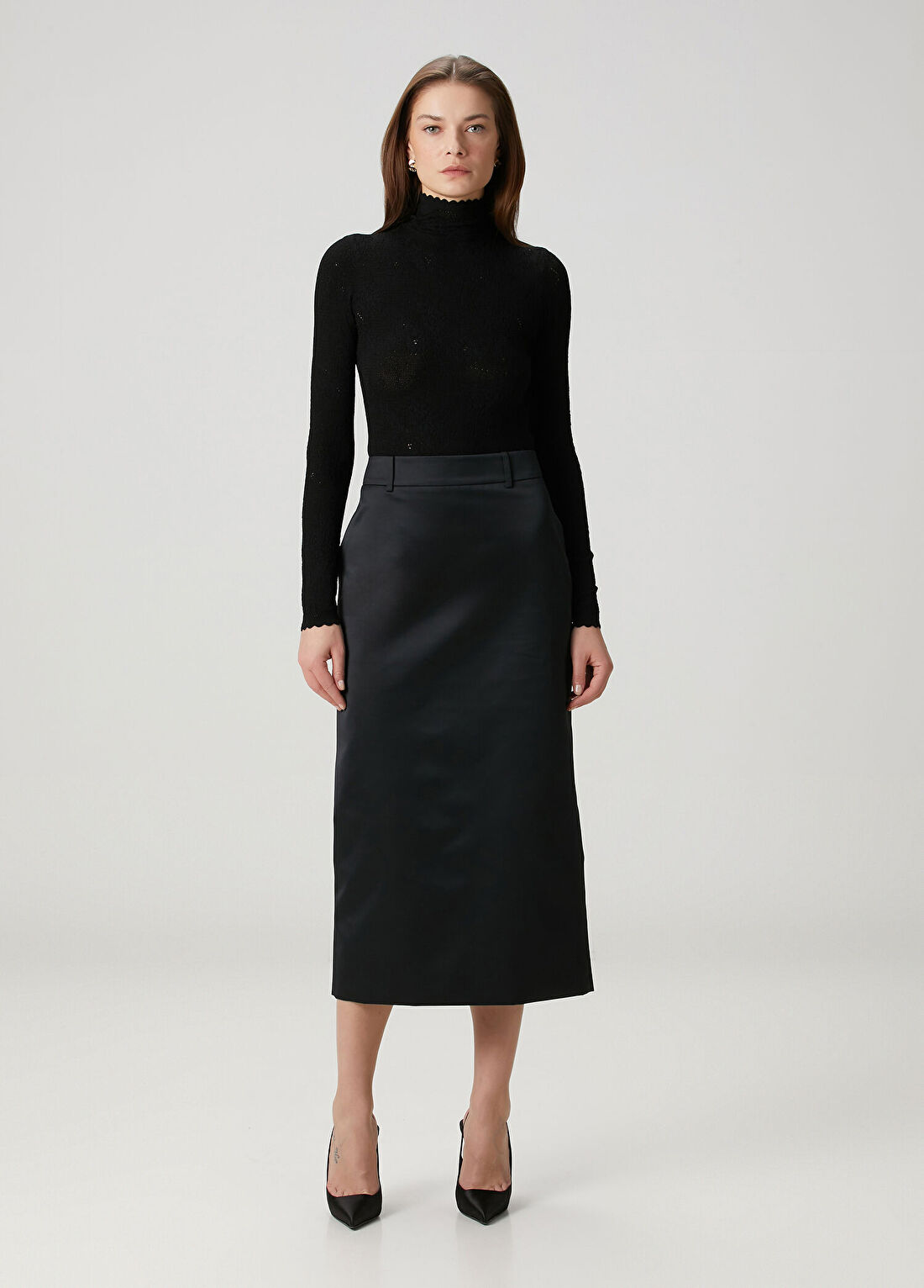 Givenchy Siyah Çiçekli Dantel Body görsel 2