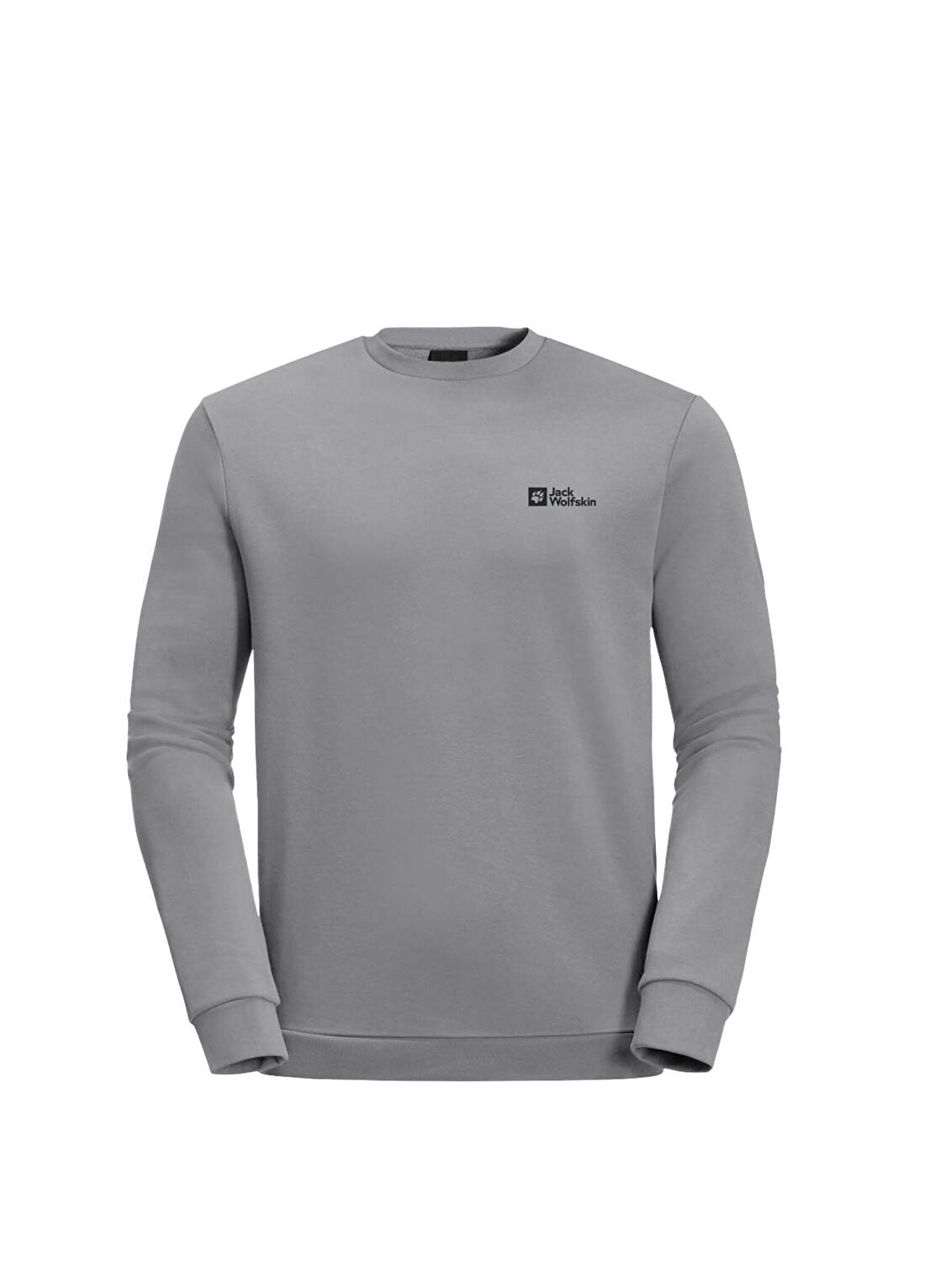 Jack Wolfskin Essential Crewneck M Organik Pamuklu Erkek Spor Sweatshirt