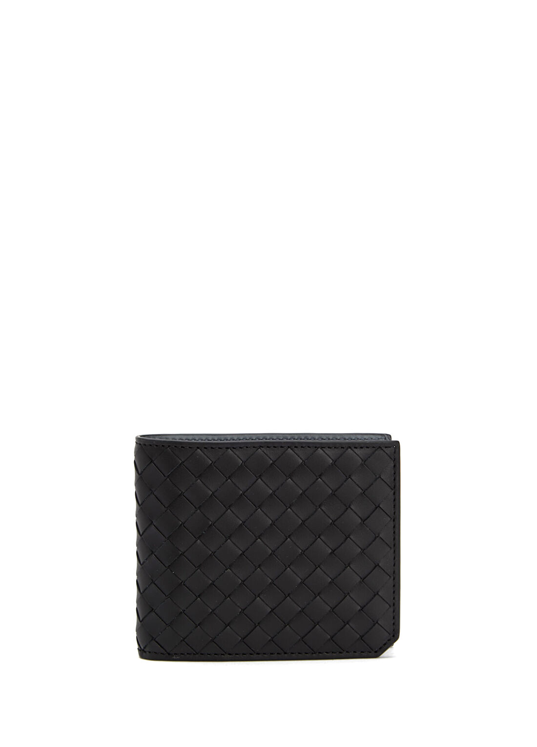 Bottega Veneta Siyah Gri Erkek Deri Cüzdan