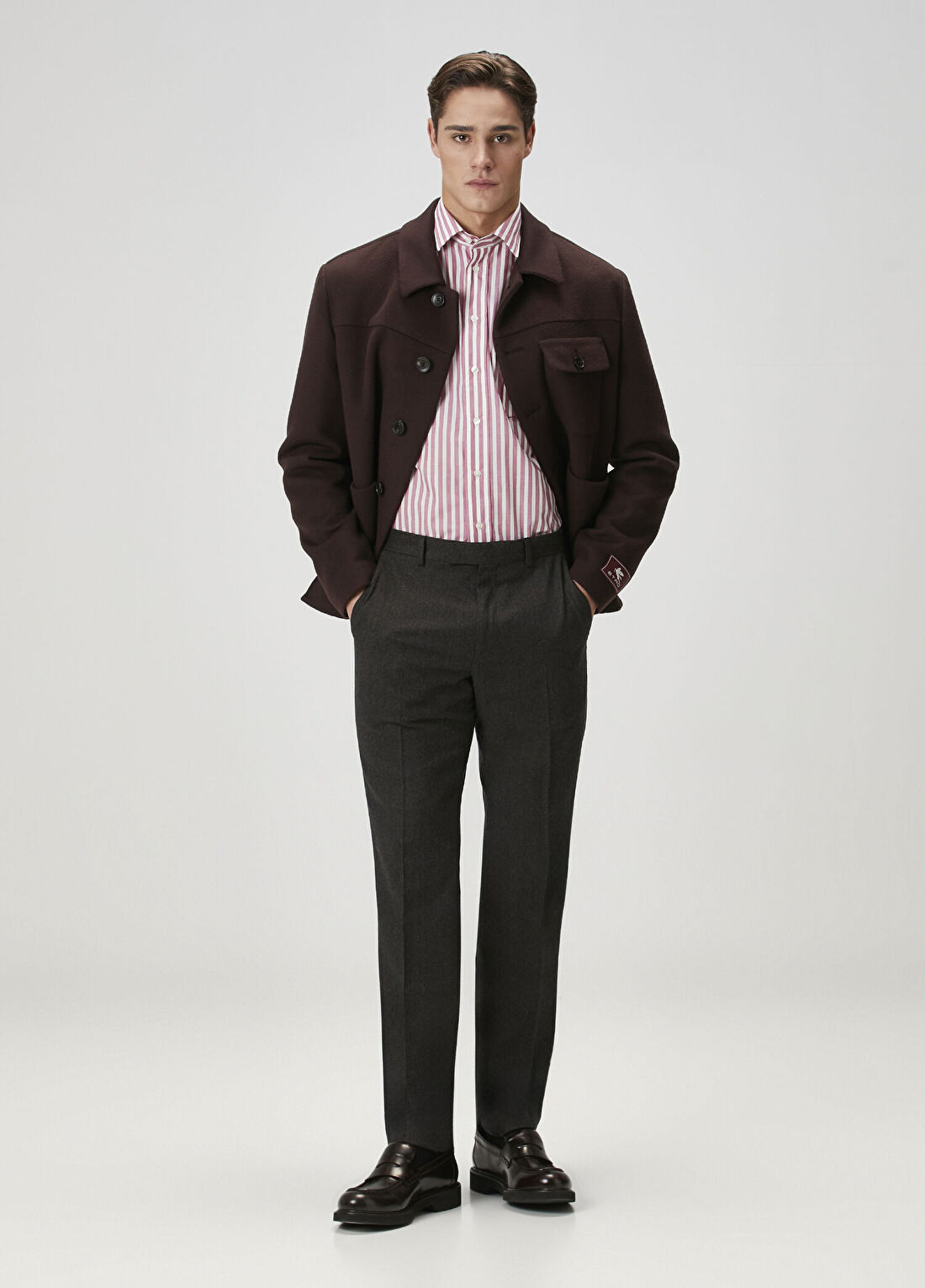 Etro Bordo Yün Mont