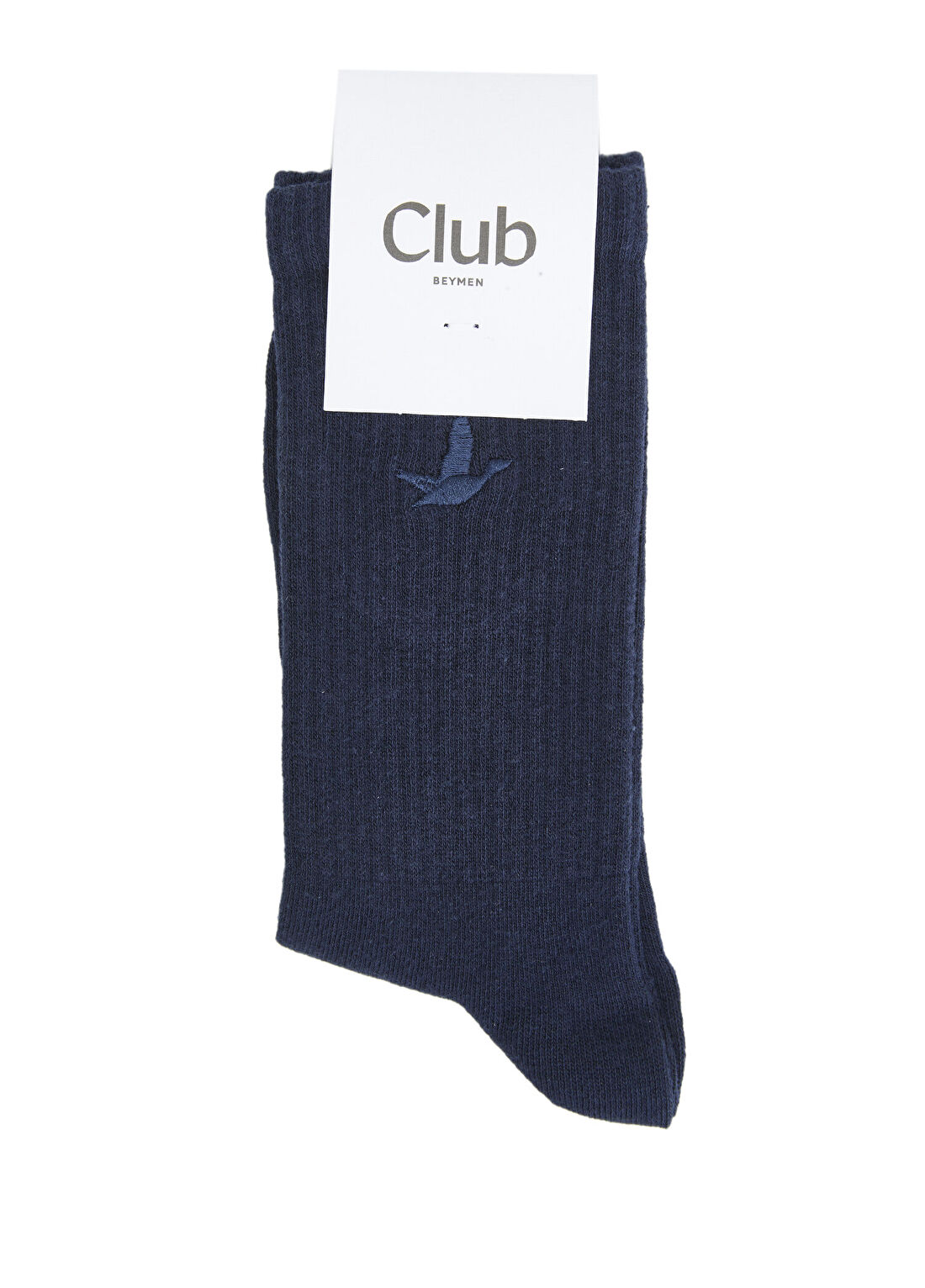 Beymen Club Lacivert Kaz Nakışlı Erkek Ribli Spor Çorabı