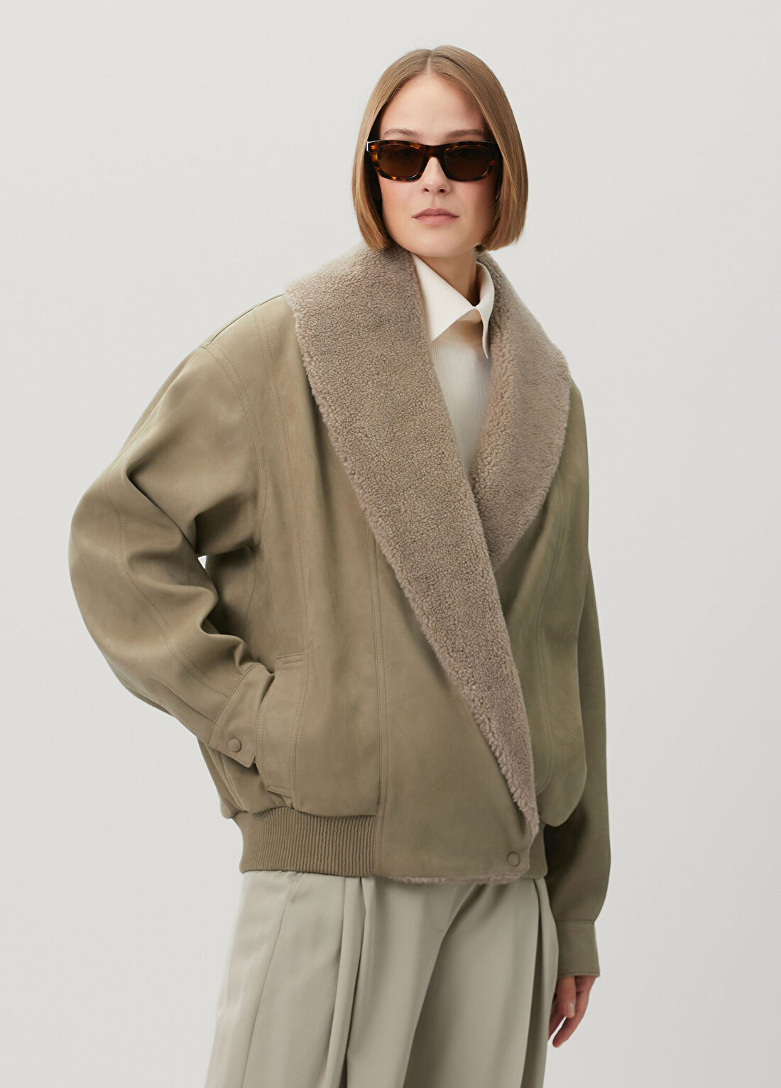 Stella McCartney Haki Bomber Ceket