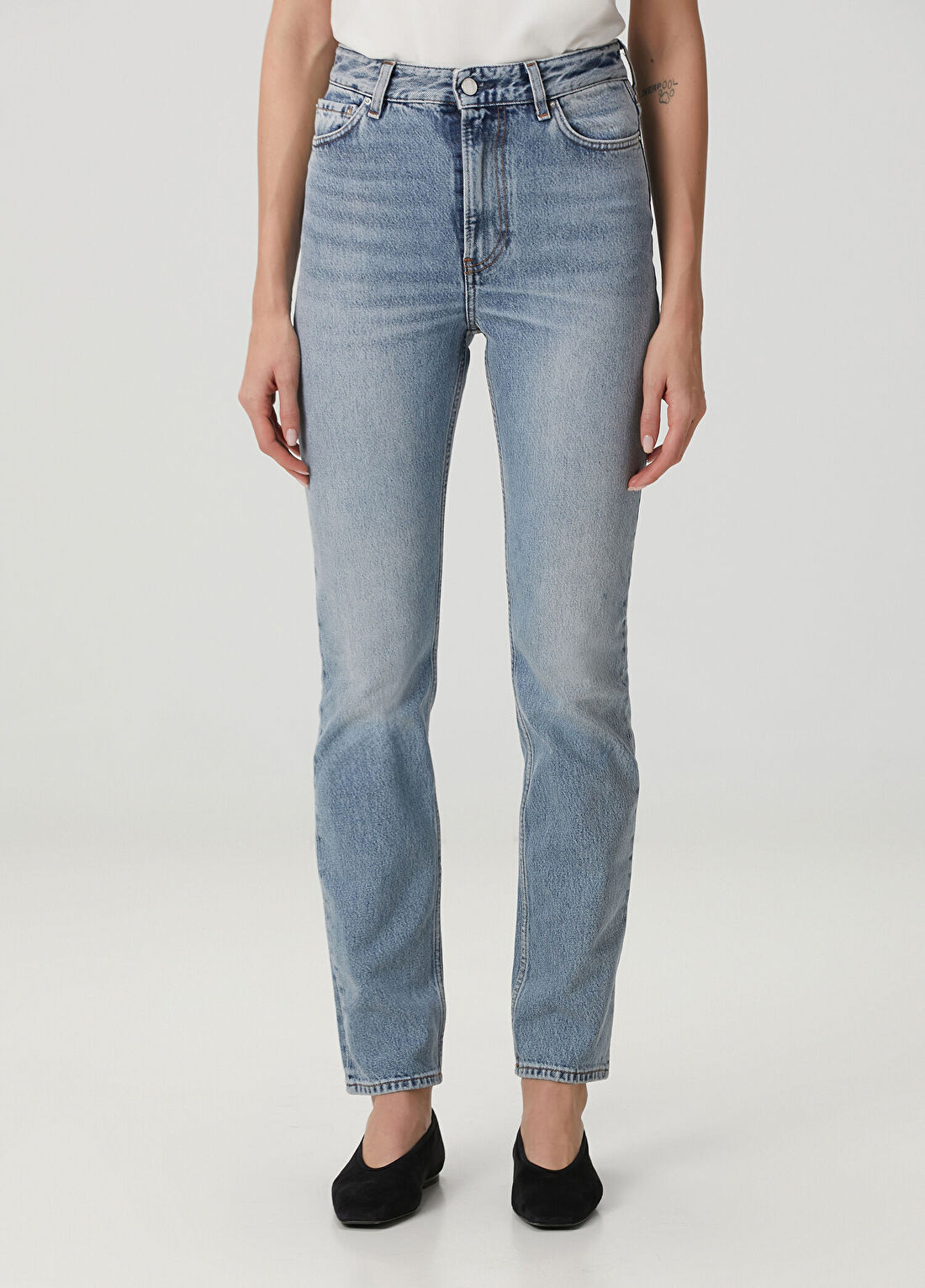 Toteme Mavi Slim Fit Jean Pantolon görsel 2
