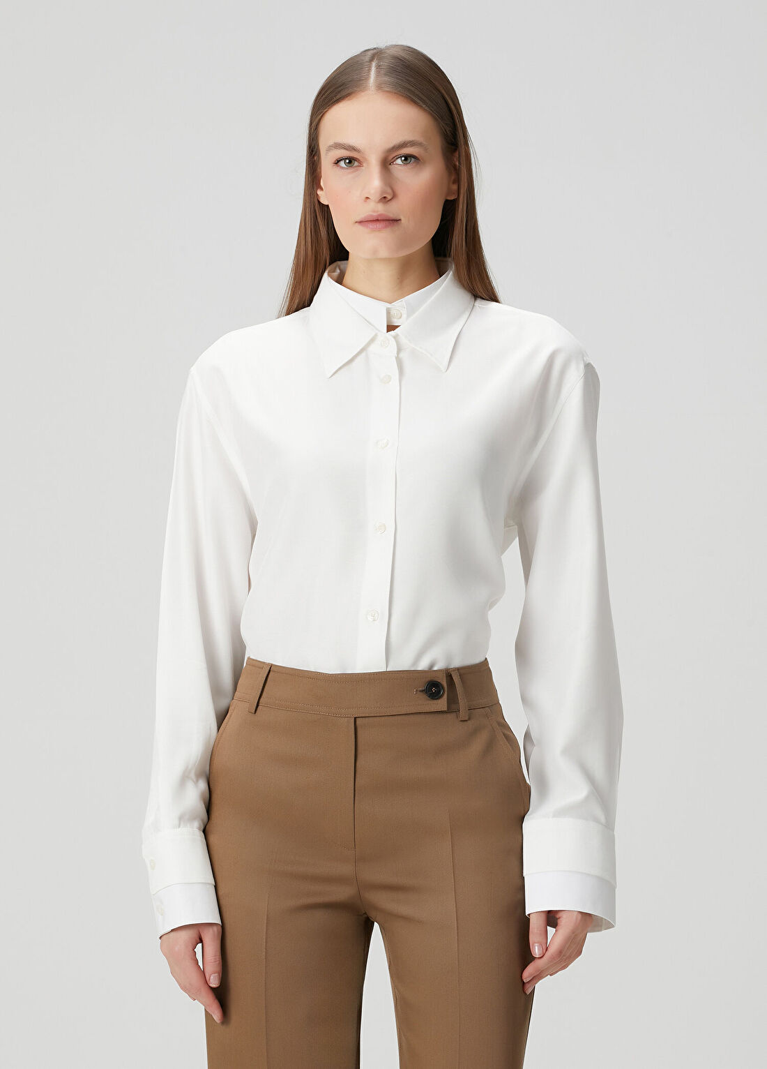 Acne Studios Layered Beyaz Gömlek