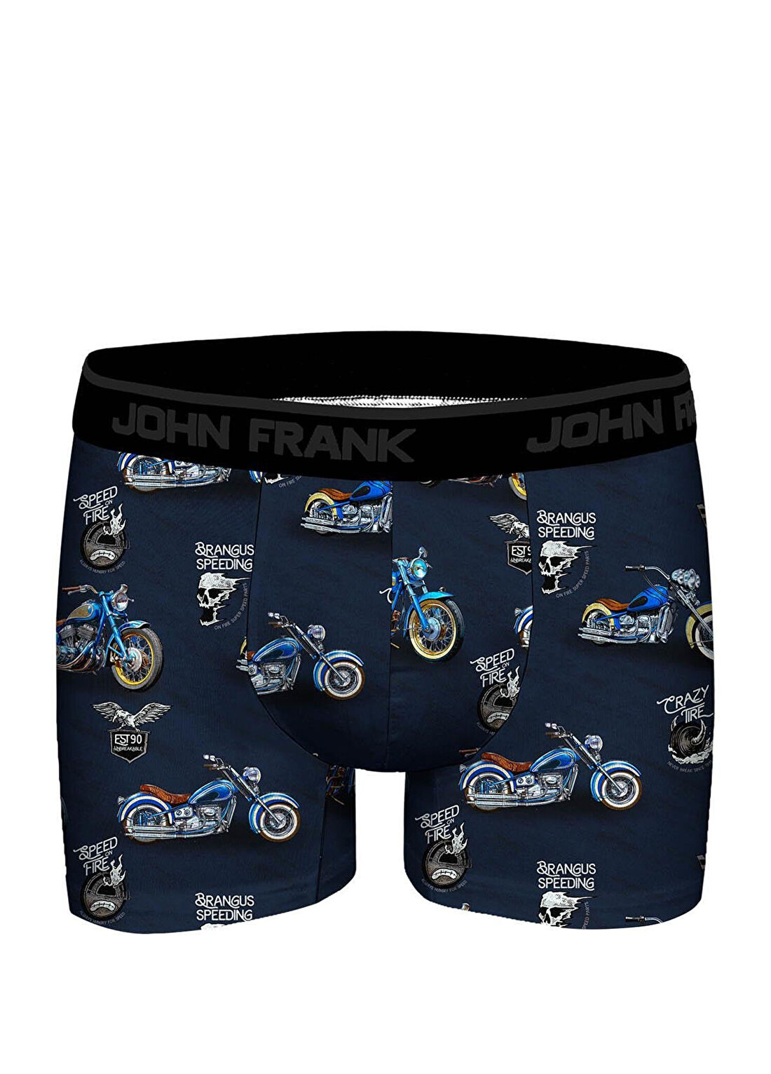 John Frank Çok Renkli Dijital Baskılı Boxer