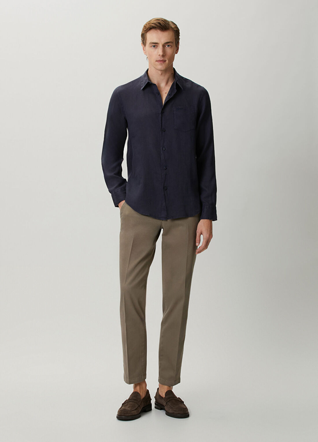 Guess Slim Fit Myron Kahverengi Pantolon