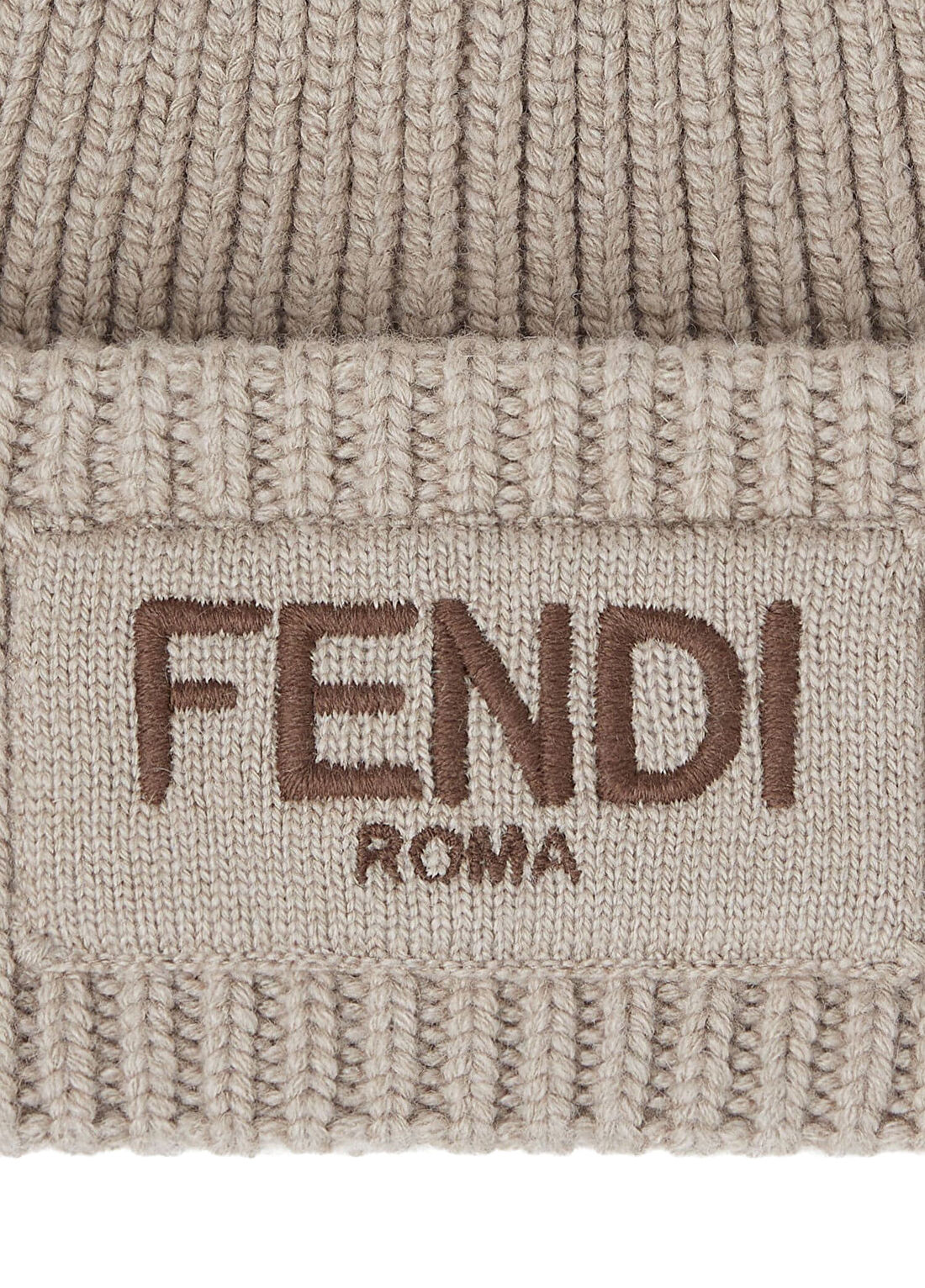 Fendi Bej Ponponlu Kadın Yün Bere görsel 2