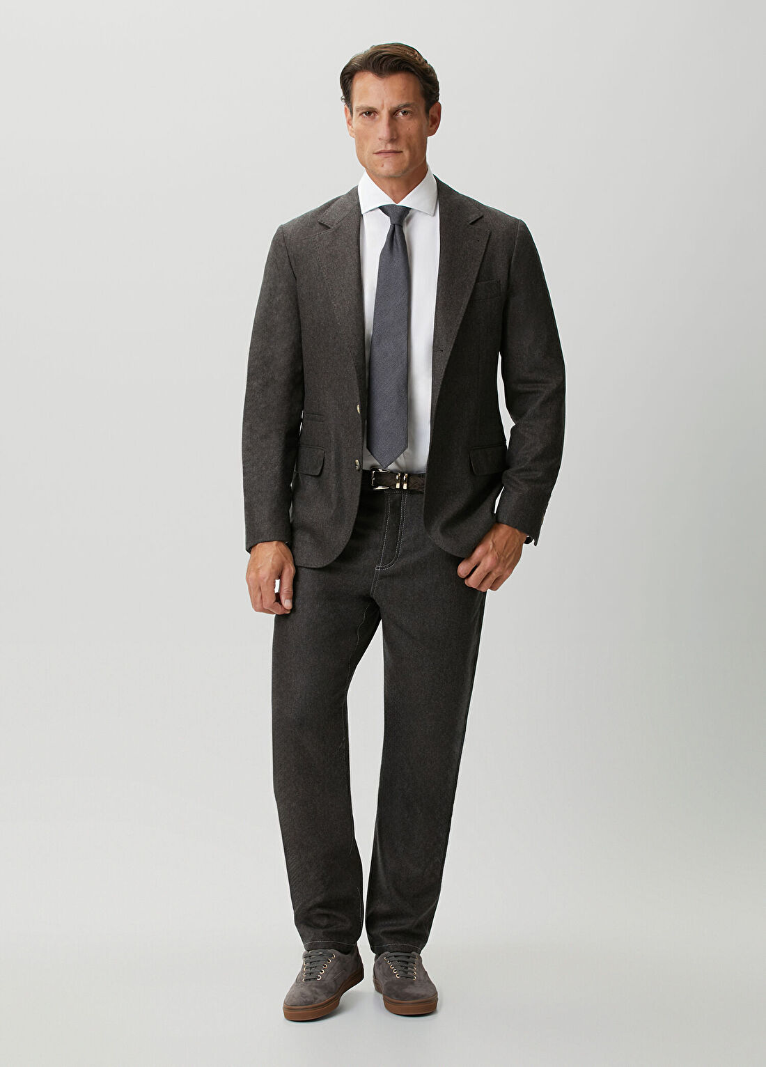 Brunello Cucinelli Siyah Yün Jean Pantolon