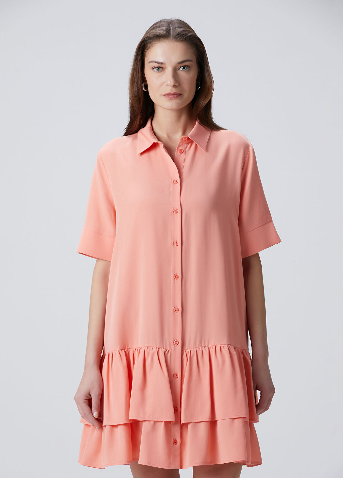 Beymen Collection Somon Mini Gömlek Elbise