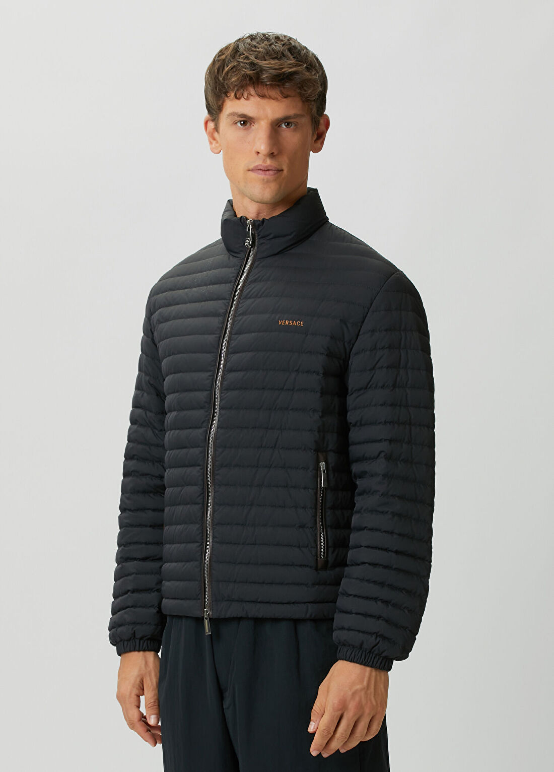 Versace Siyah Puff Mont görsel 3