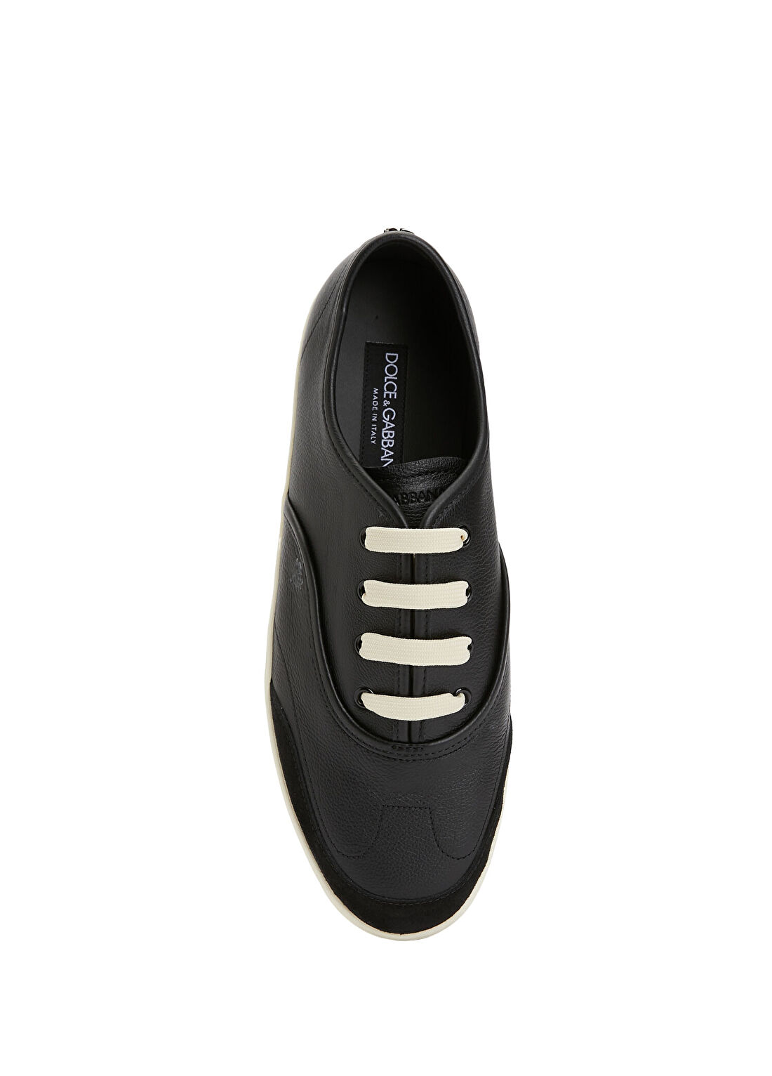 Dolce&Gabbana Siyah Erkek Deri Sneaker görsel 4