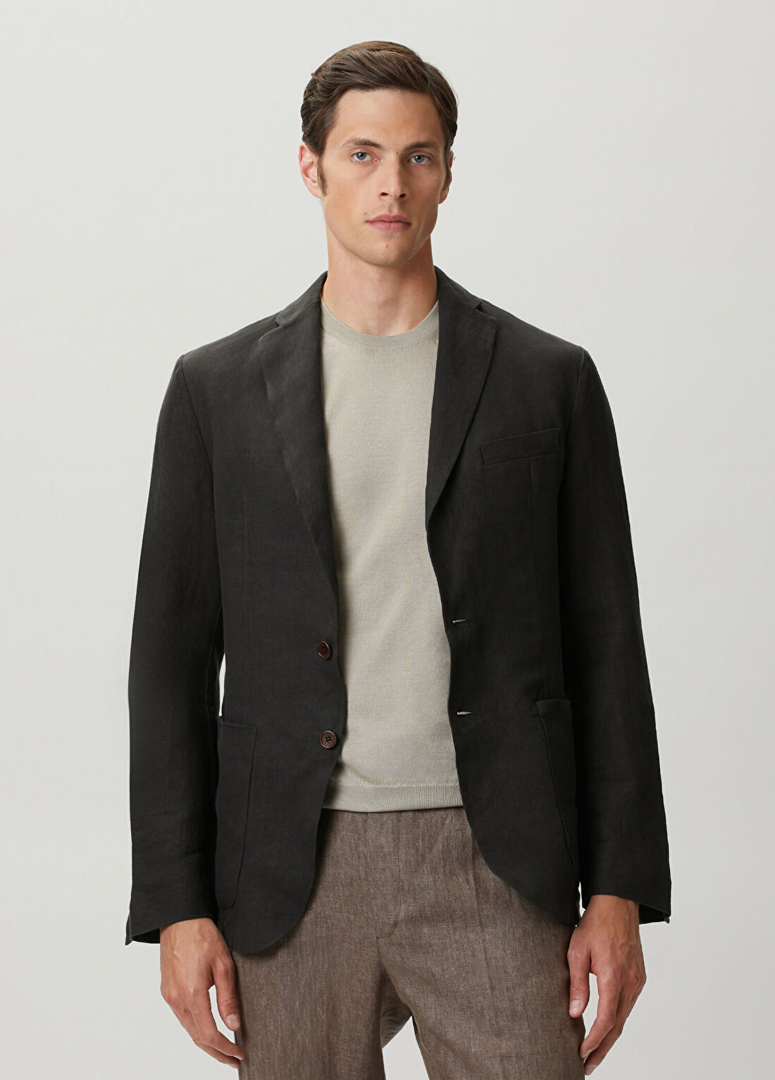 Meta Campania Collective Antrasit Keten Blazer